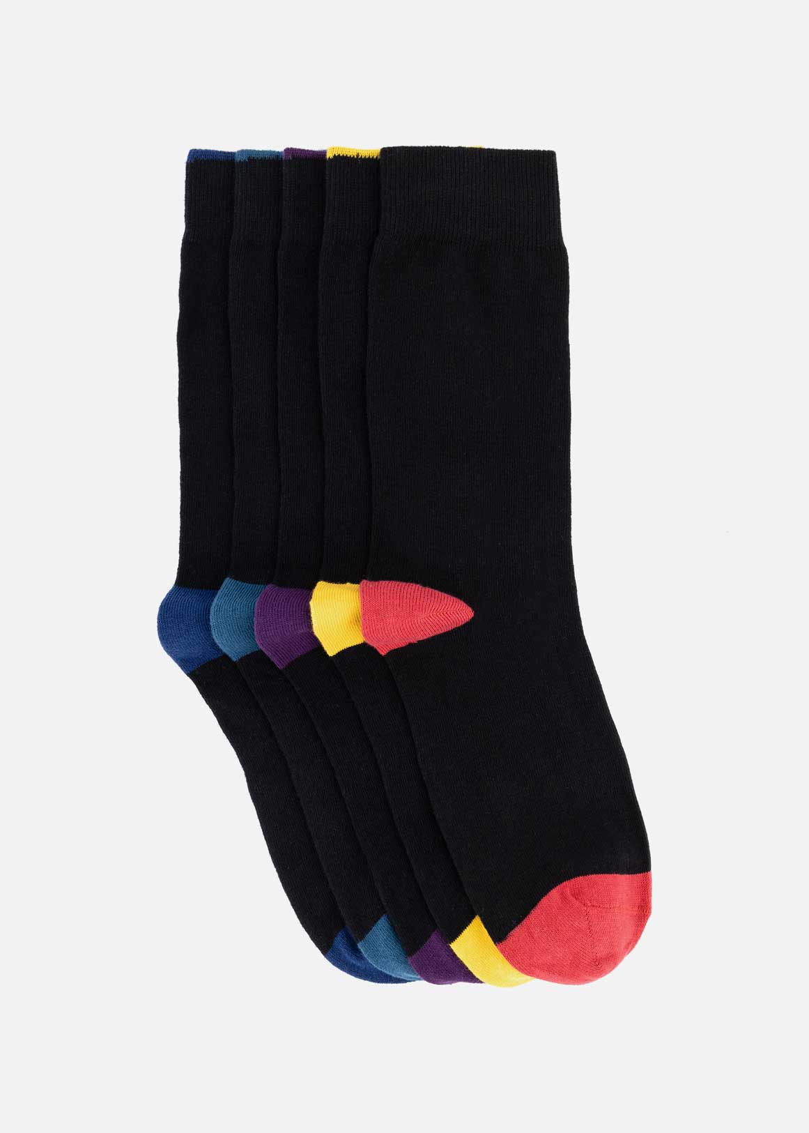 Colour Block Cotton Rich Socks 5 Pack | Woolworths.co.za