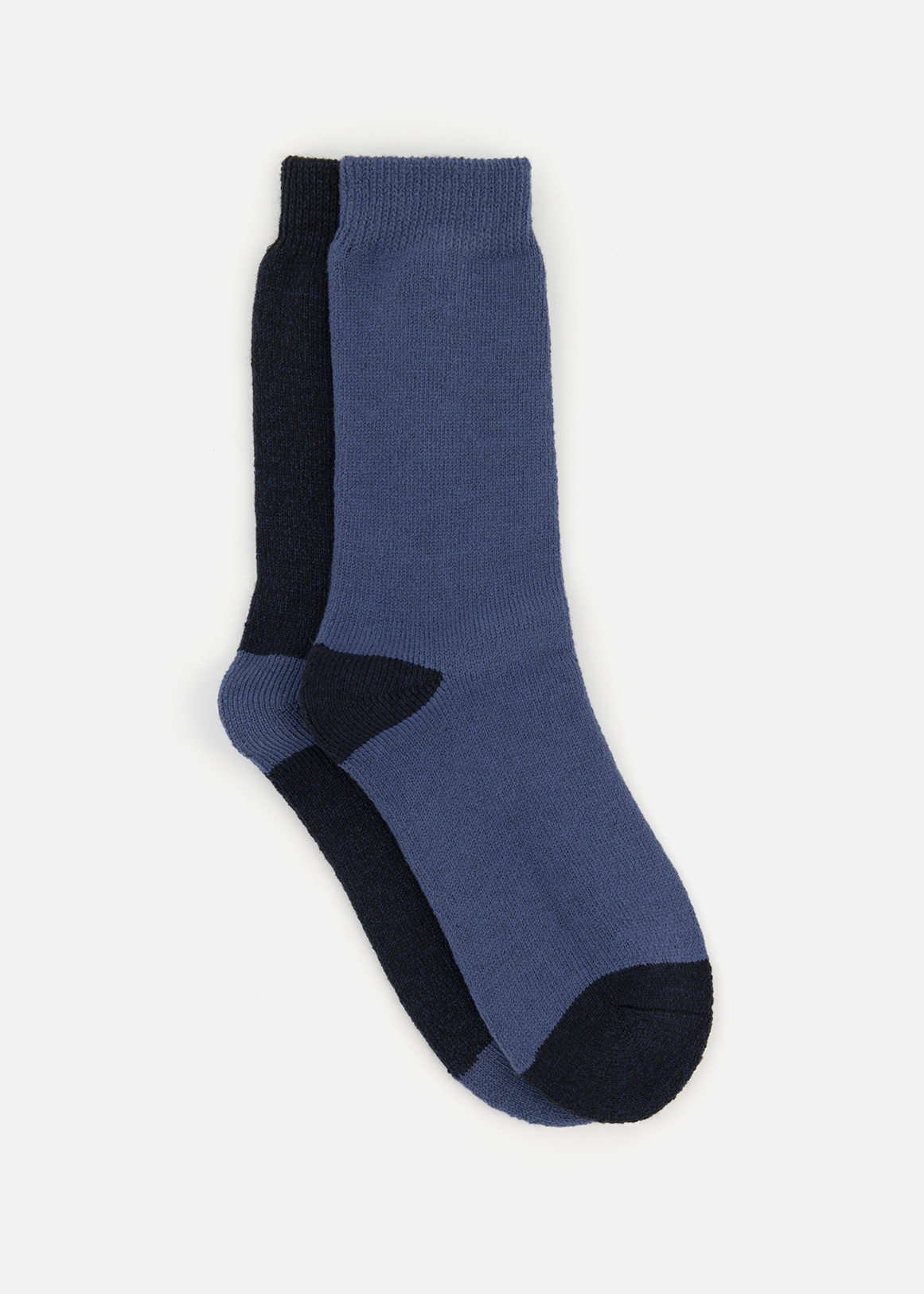 Colour Block Thermal Socks 2 Pack