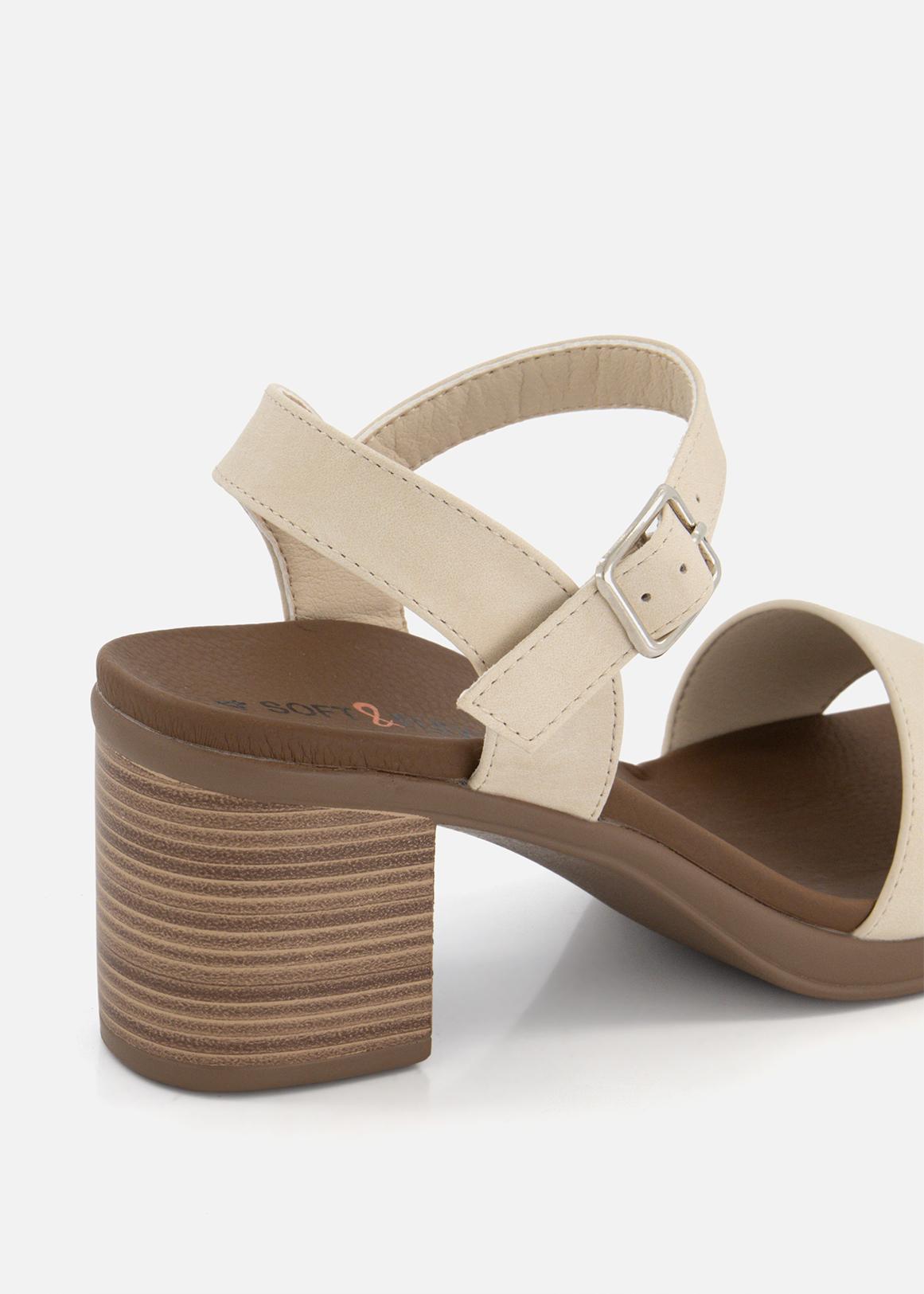 Comfort Ankle Strap Block Heel Sandals