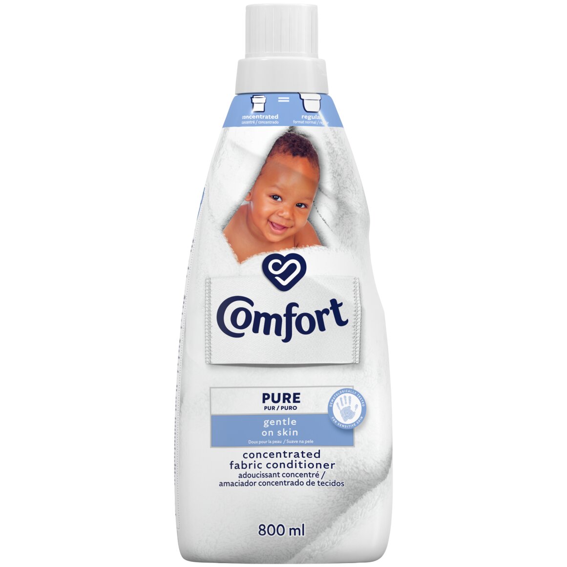 Comfort Pure Concentrated Fabric Softener for Sensitive Skin 800 ml