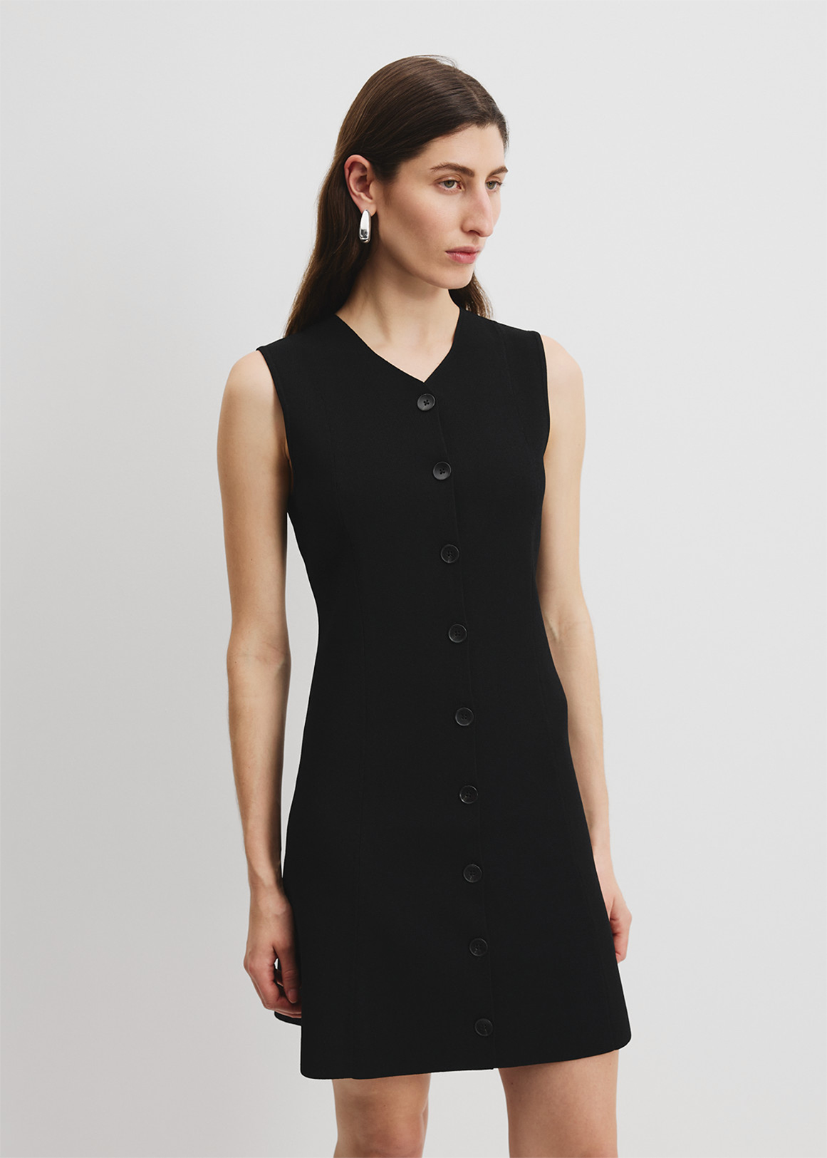 Compact Button Dress | Woolworths.co.za