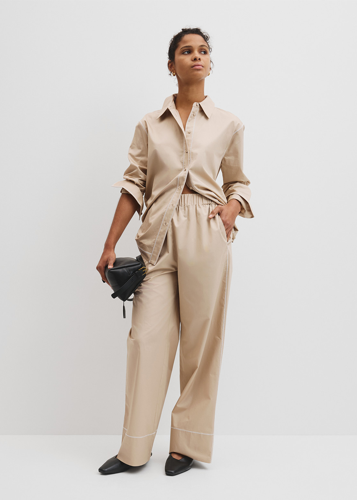 Contrast Stitch Pant