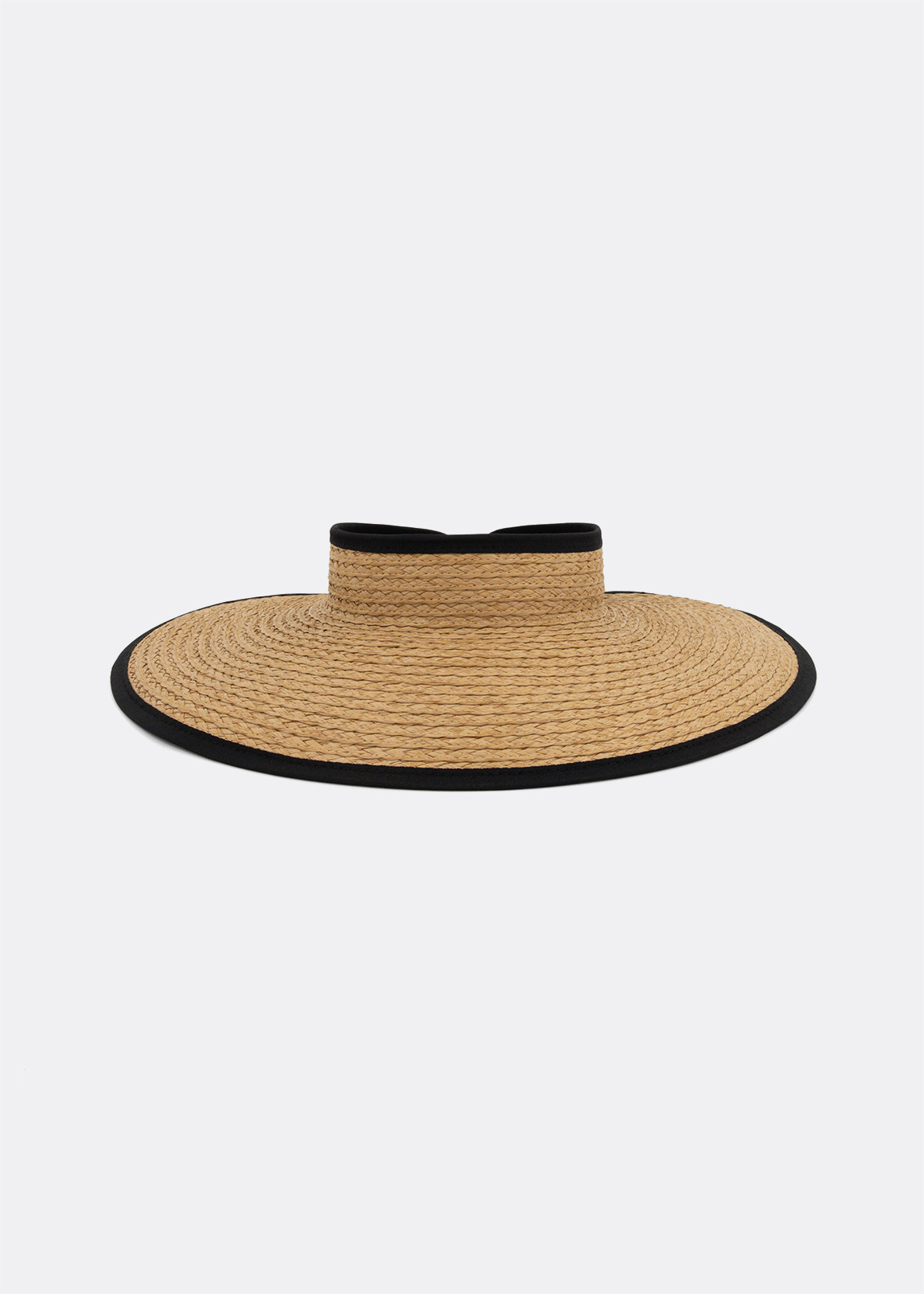 Contrast Trim Straw Visor