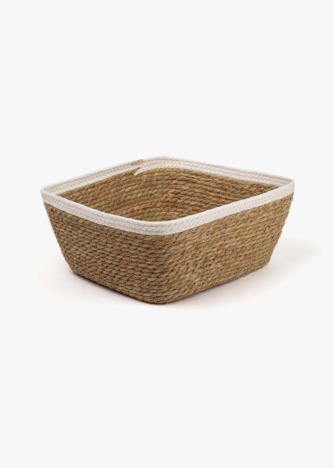 Contrast Weave Small Rectangular Basket | Woolworths.co.za