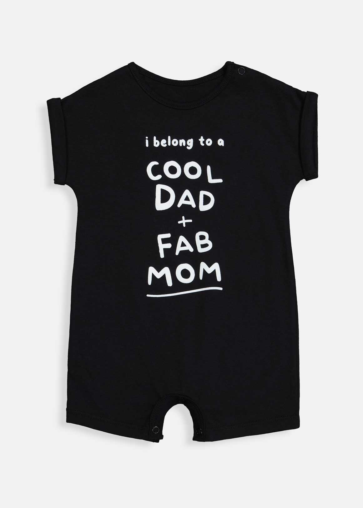 Cool Dad Fab Mom Cotton Romper | Woolworths.co.za