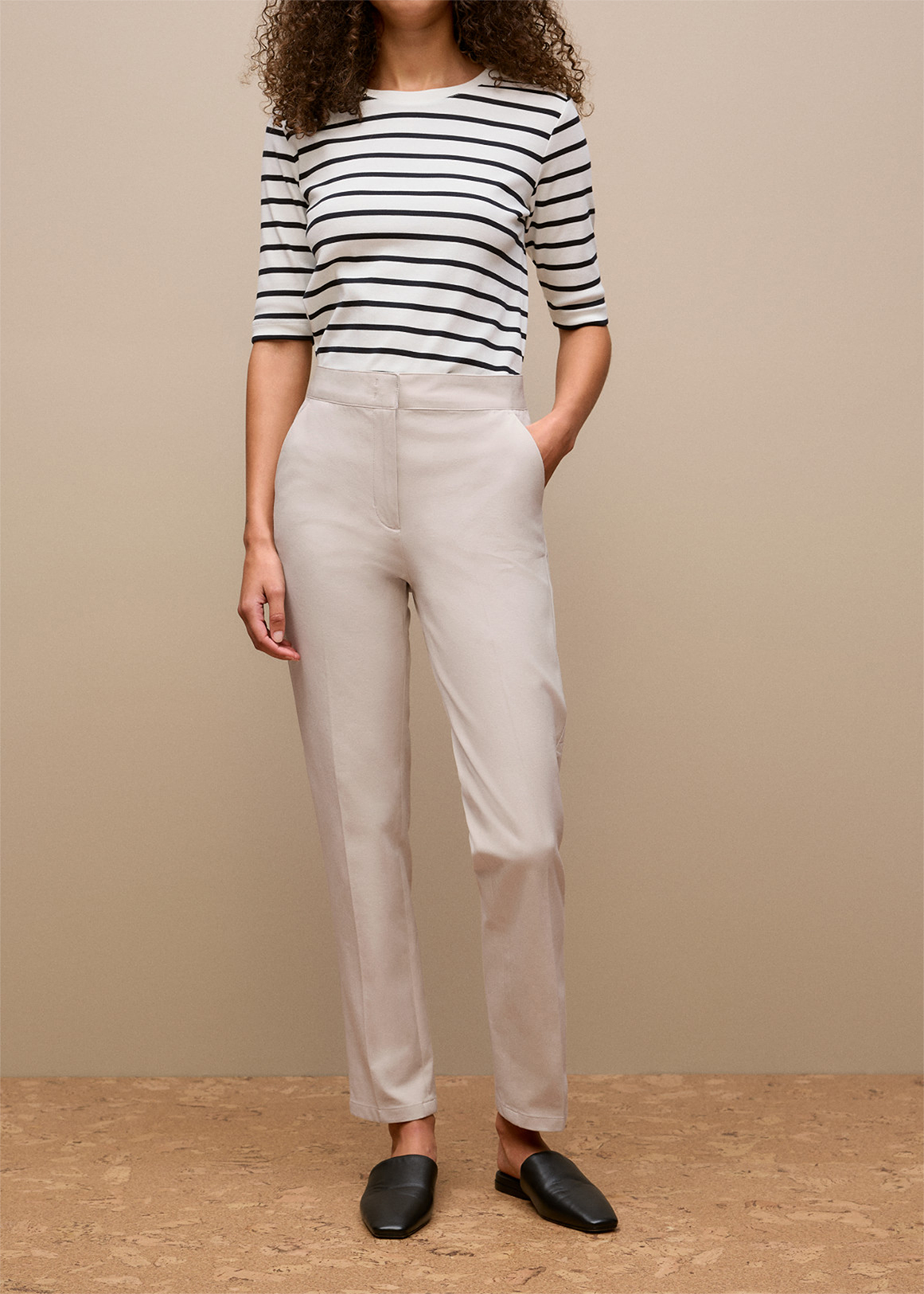 Cotton Blend Bi-stretch Pant