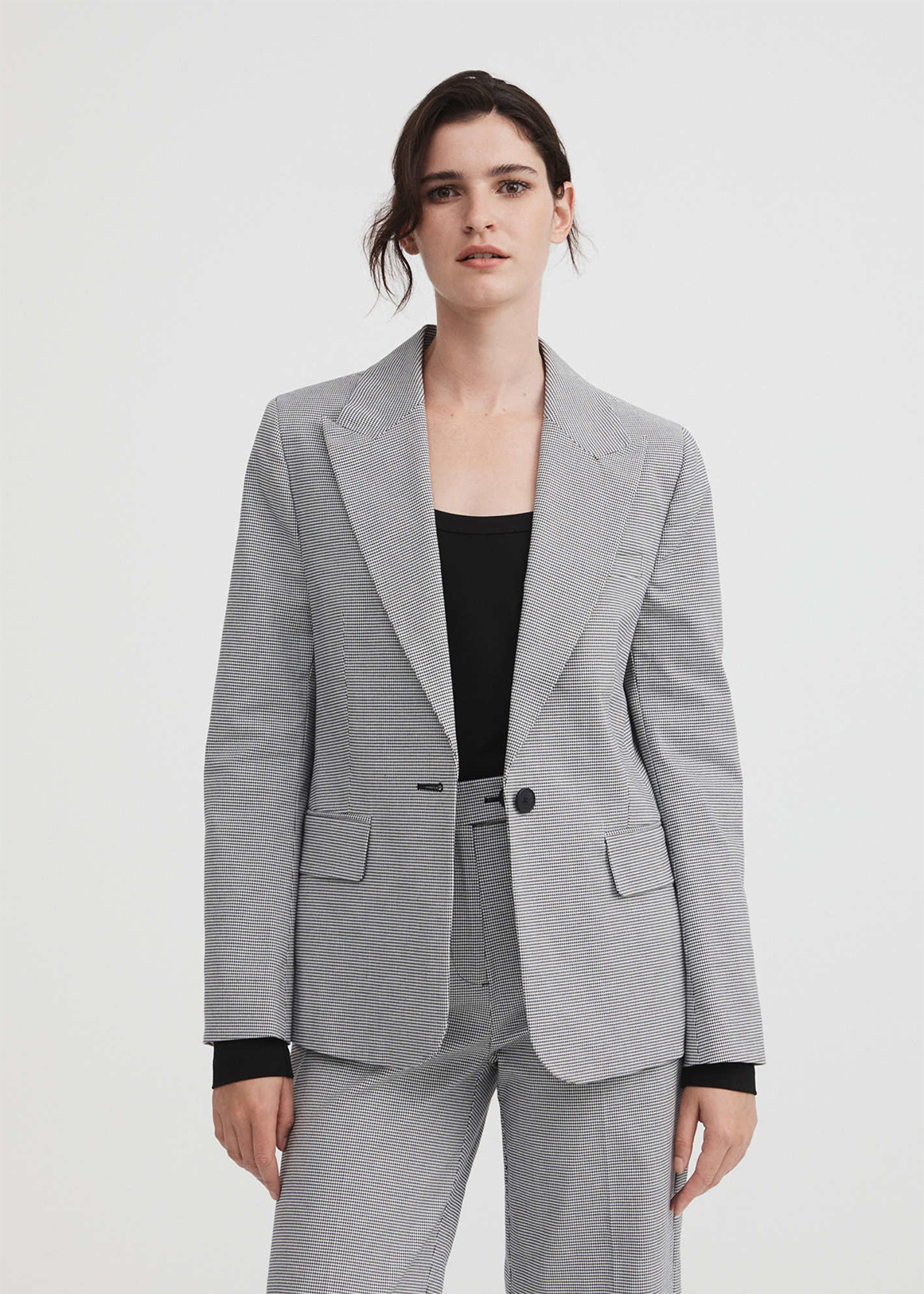 Cotton Blend Yarn Dye Single Breasted Blazer | Woolworths.co.za