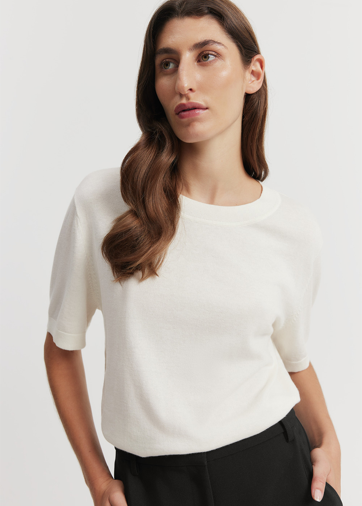 Cotton Cashmere T-Shirt | Woolworths.co.za