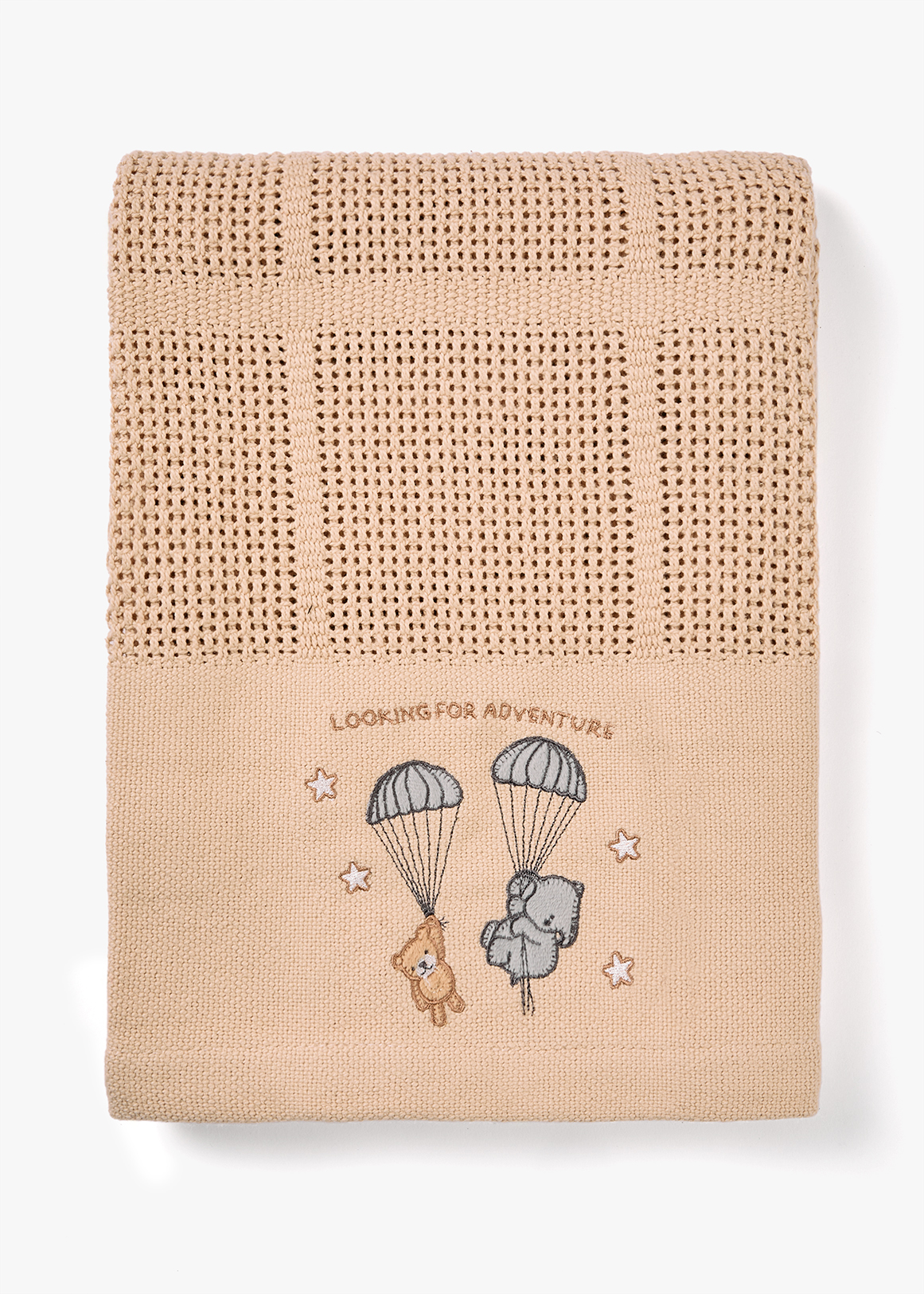 Cotton Cellular Baby Blanket