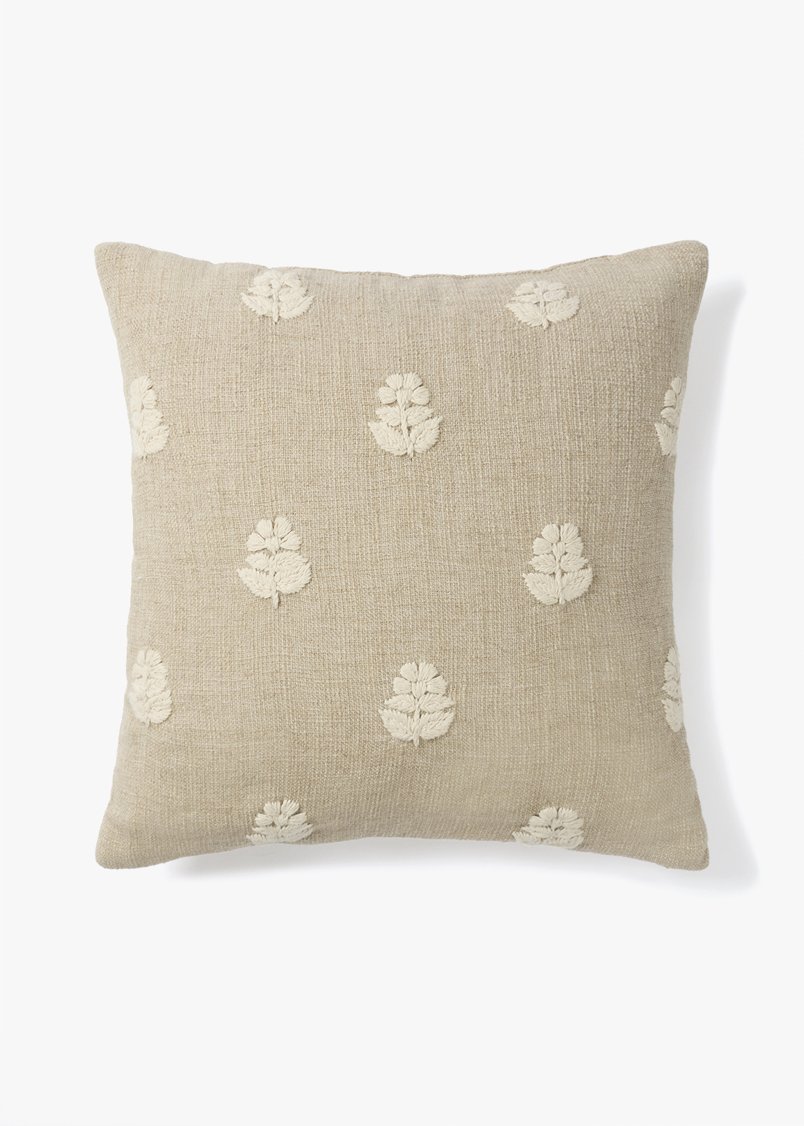 Cotton Embroidered Scatter Cushion 50x50 cm