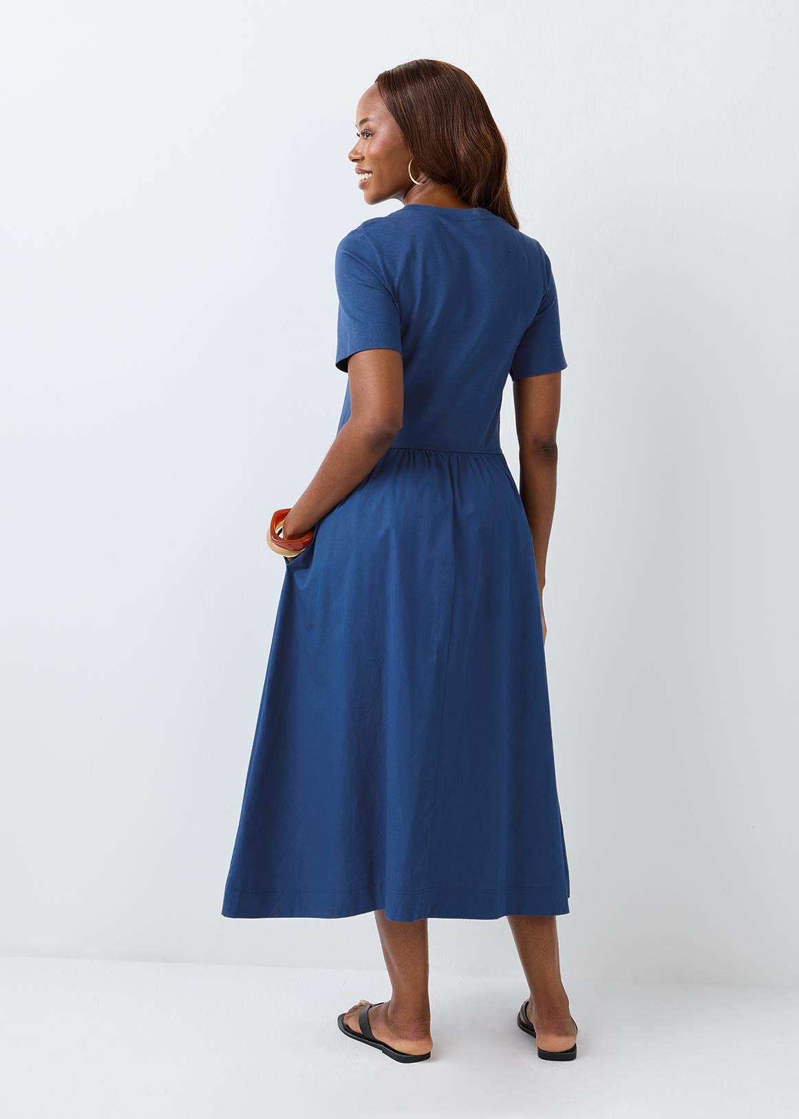 Cotton Fit & Flare Midi Dress | Woolworths.co.za Cotton Fit & Flare Midi Dress | Woolworths.co.za