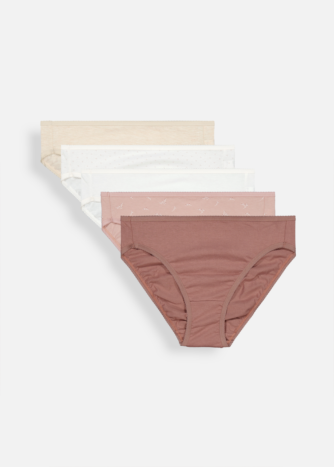 Cotton Hi Legs 5 Pack