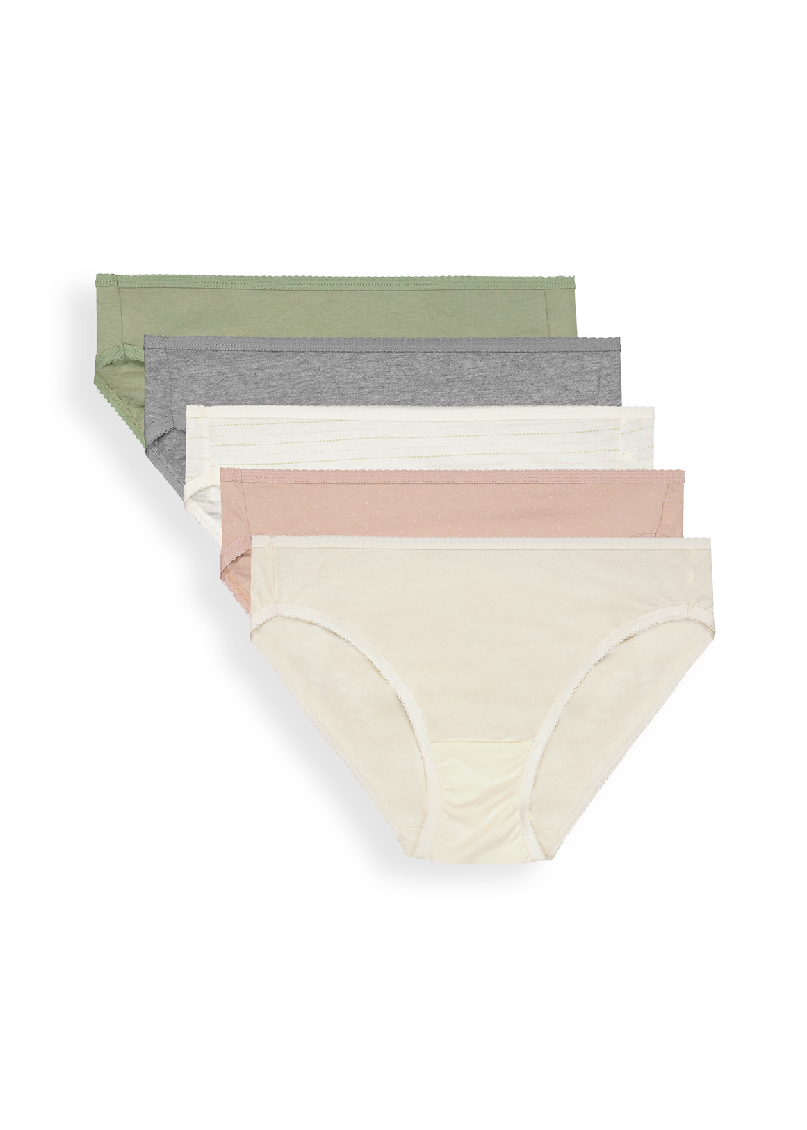 Cotton Hi Legs 5 Pack