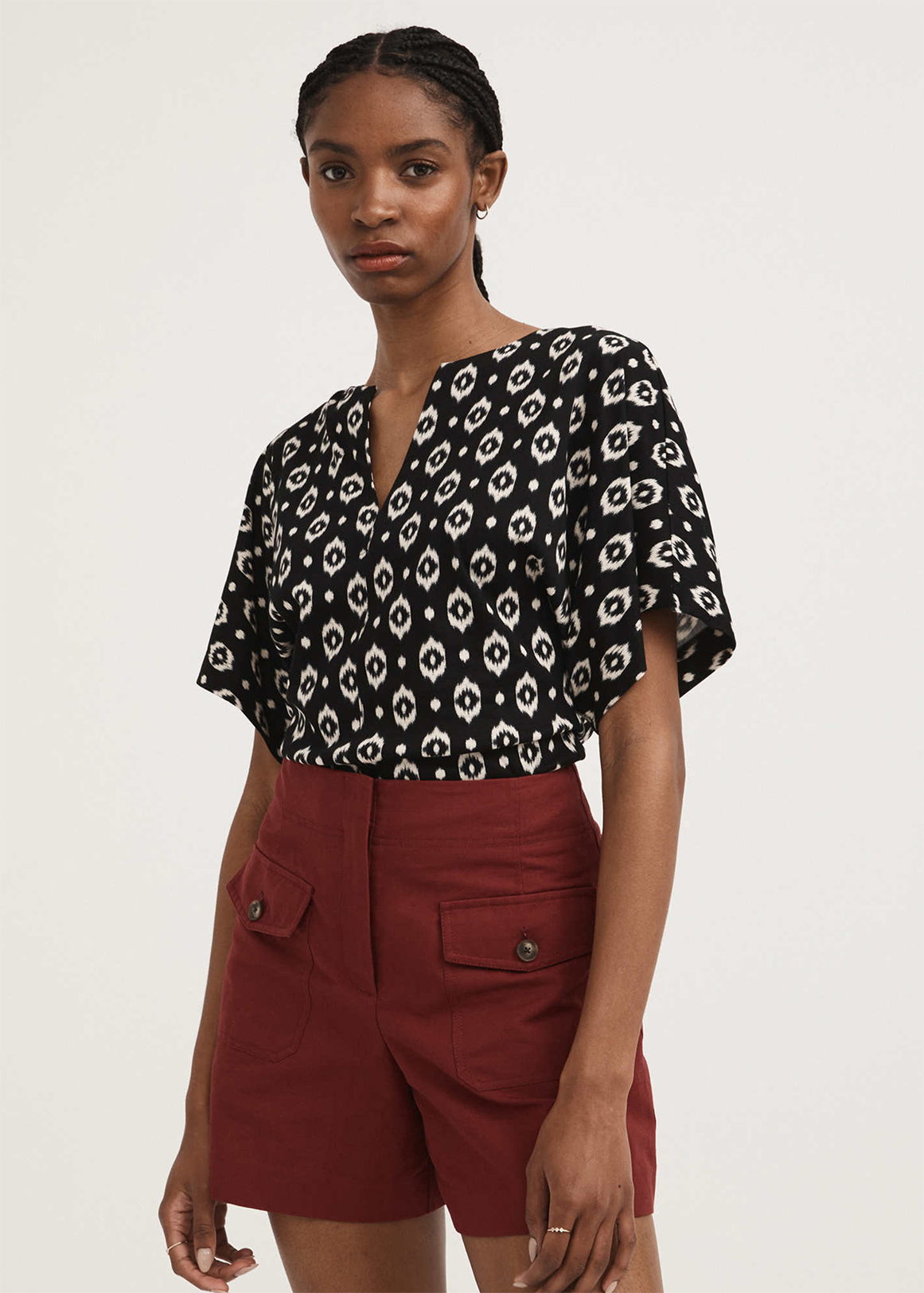 Cotton Ikat Print Top | Woolworths.co.za