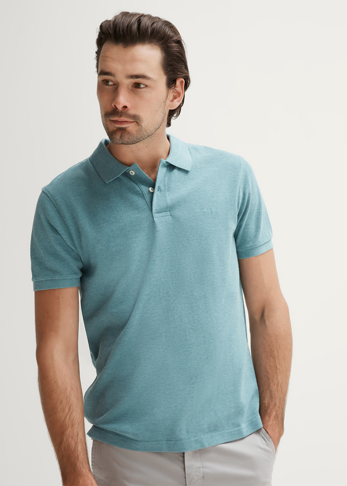 Cotton Pique Marle Logo Polo | Woolworths.co.za