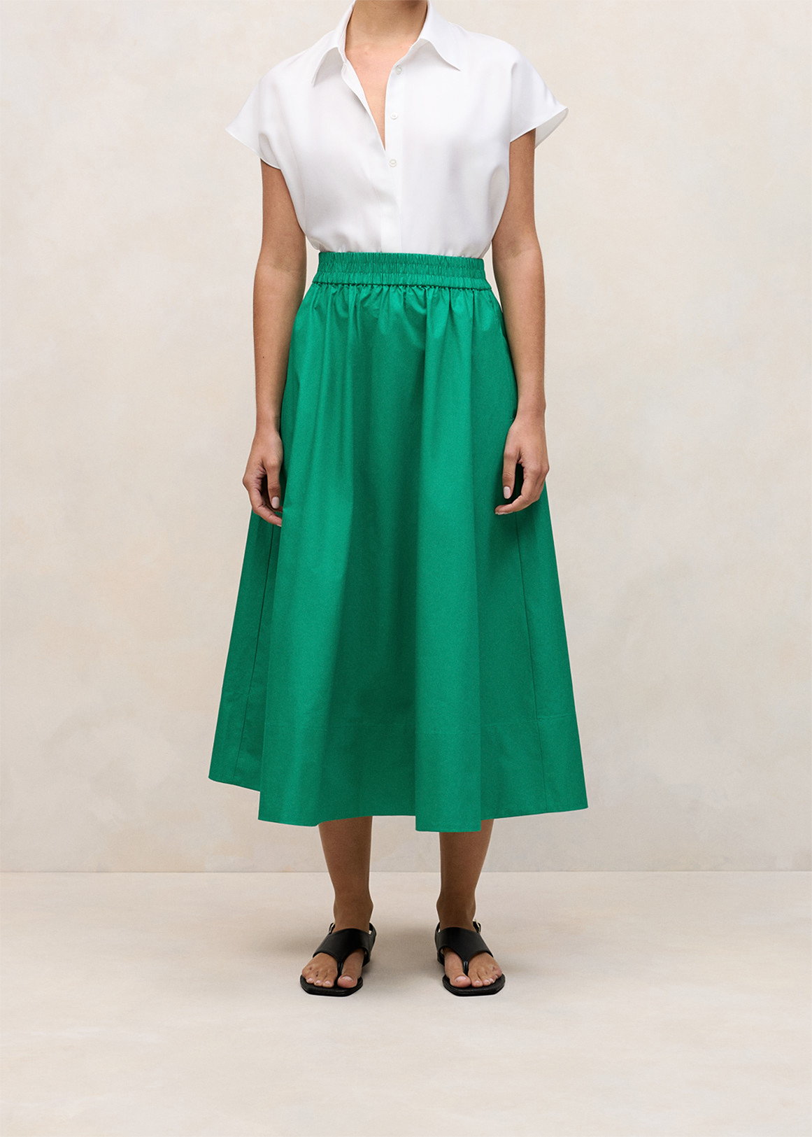 Cotton Poplin Skirt