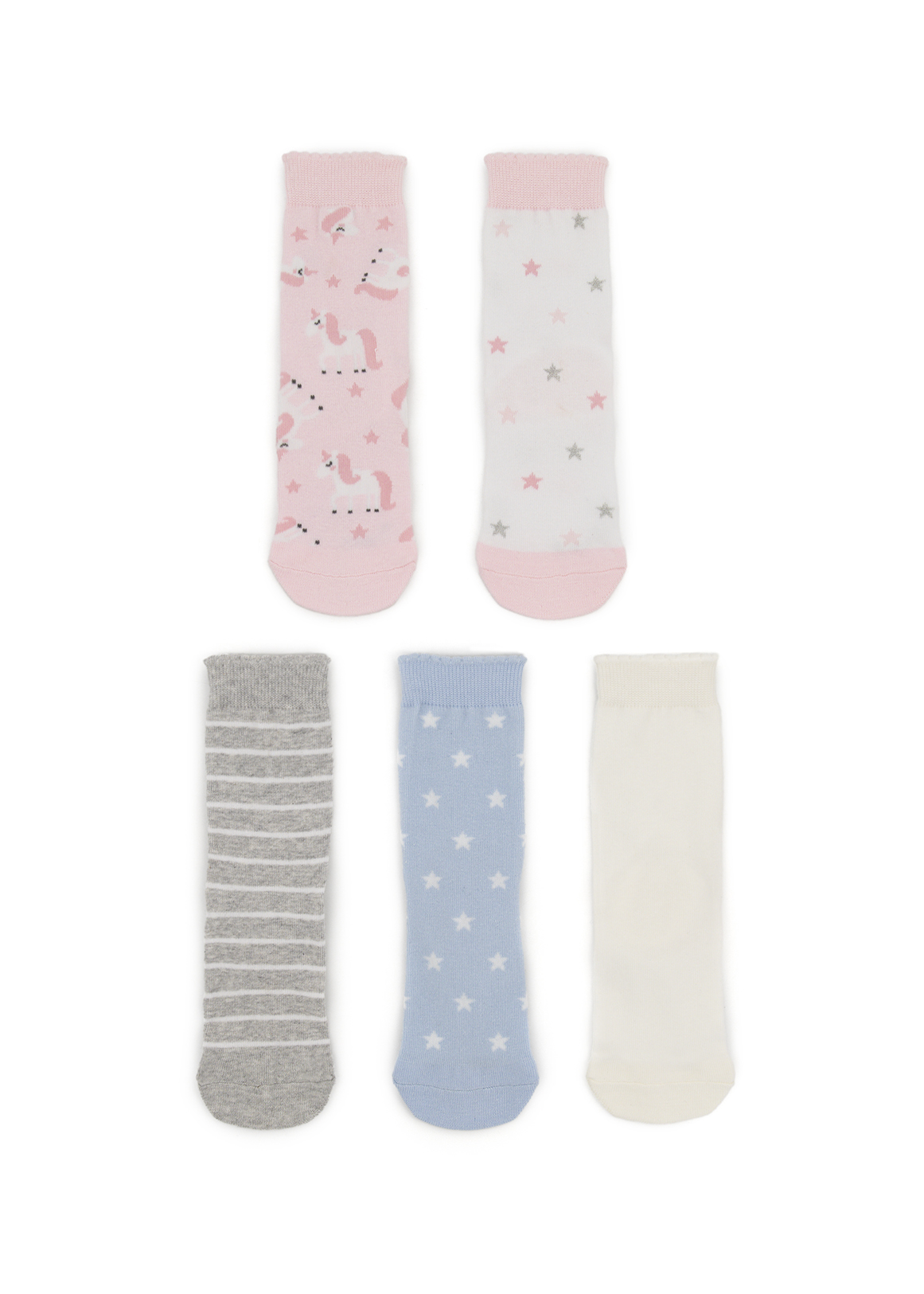 Cotton Rich Ankle Socks 5 Pack
