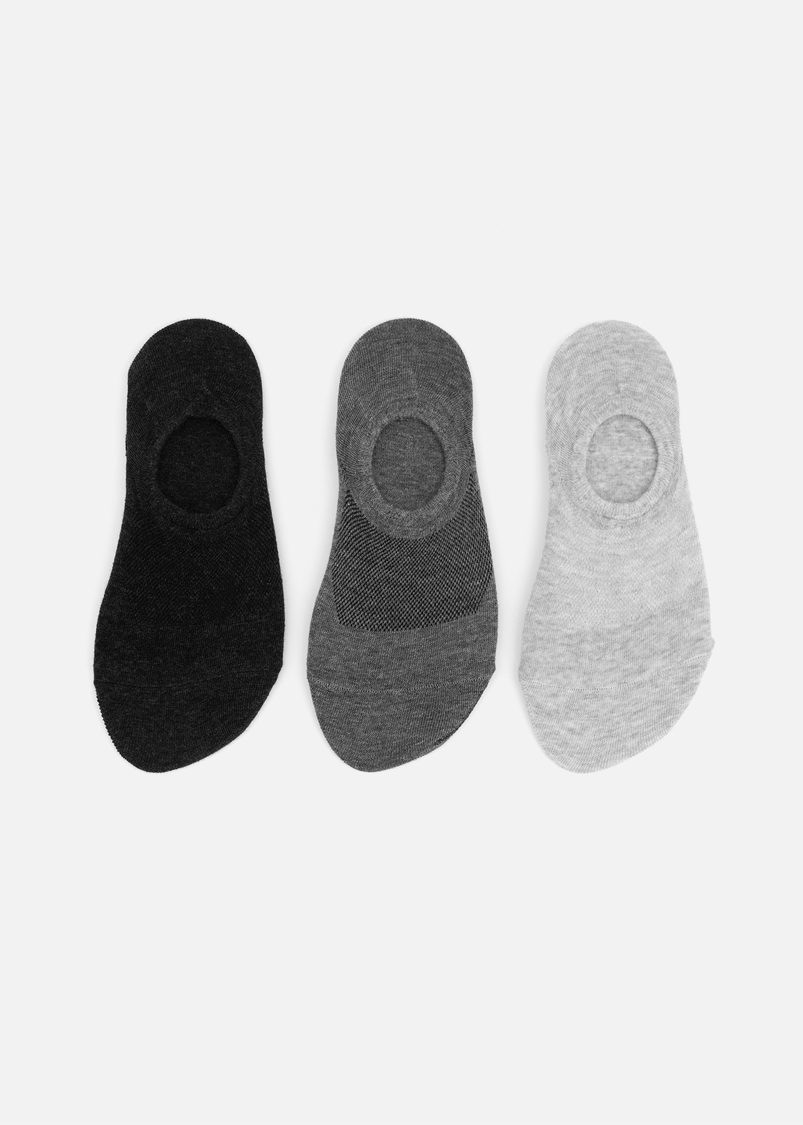 Cotton Rich Invisible Socks 3 Pack