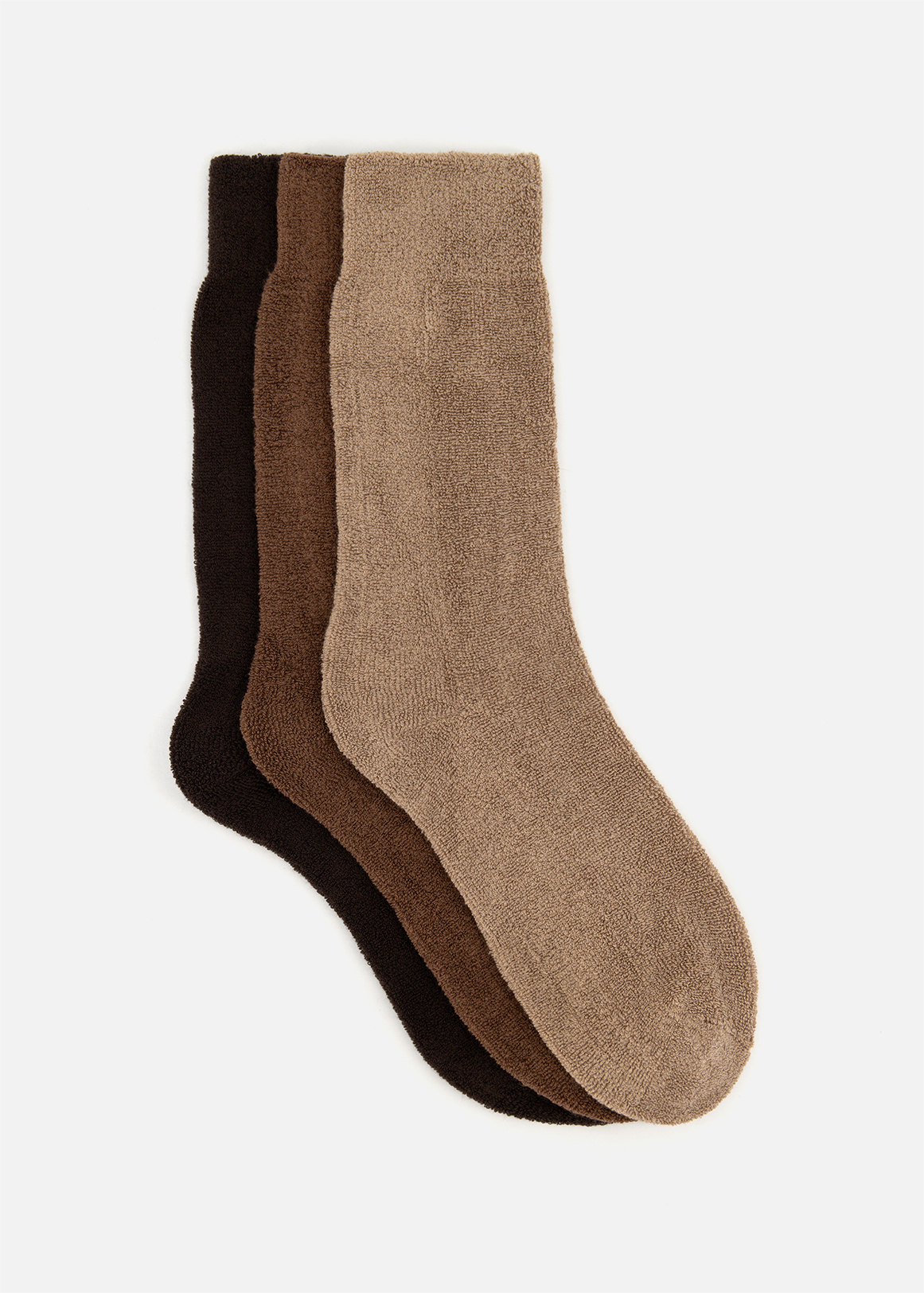 Cotton Rich Terry Socks 3 Pack