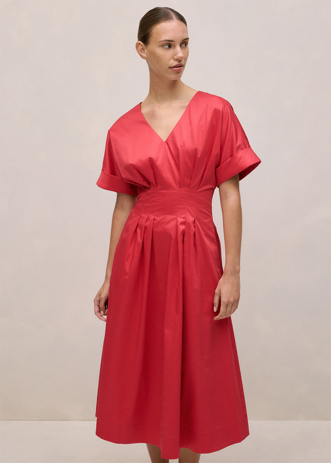Cotton Sateen Dress