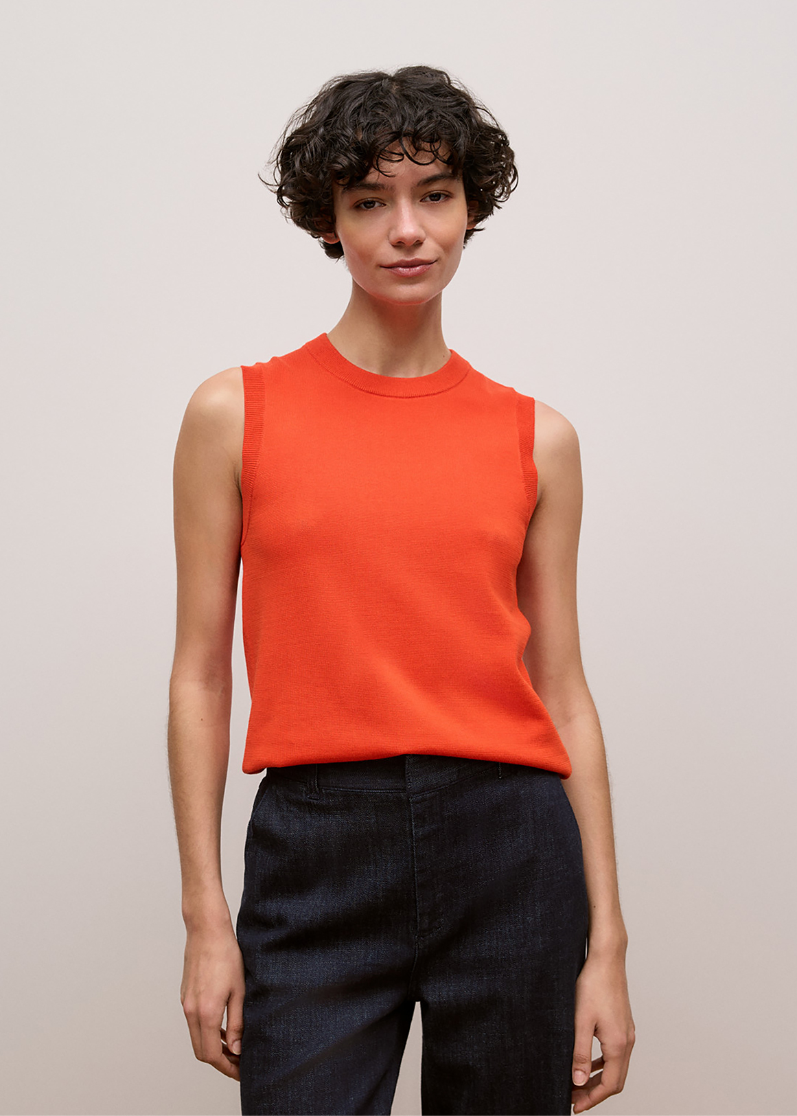 Cotton Silk Knit Tank