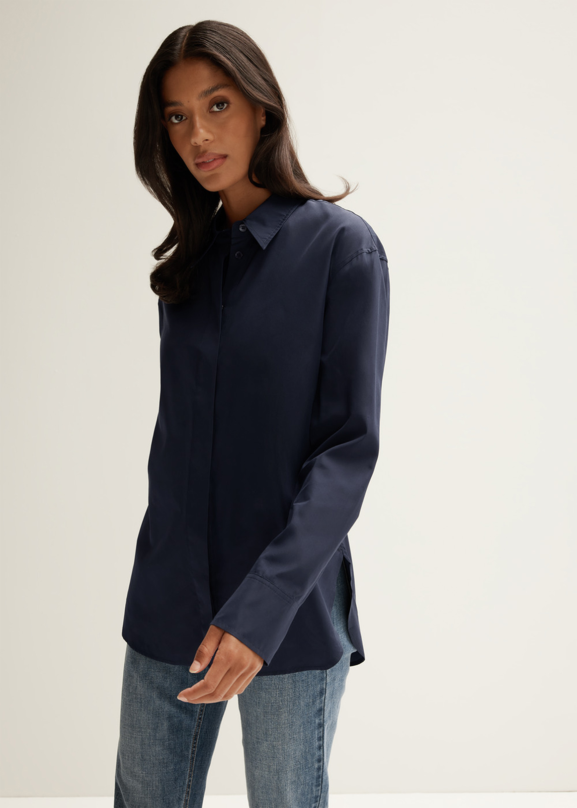 Cotton Silk Relaxed Shirt | Woolworths.co.za