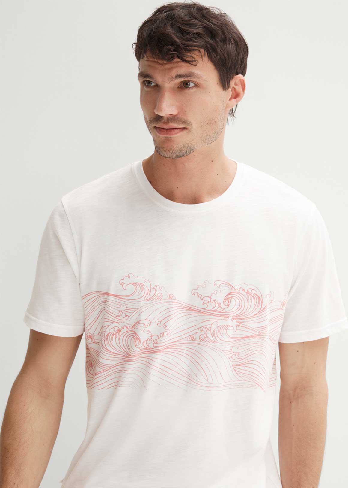 Cotton Slub Wave Print T shirt Woolworths co za Cotton slub wave print t shirt woolworths co za