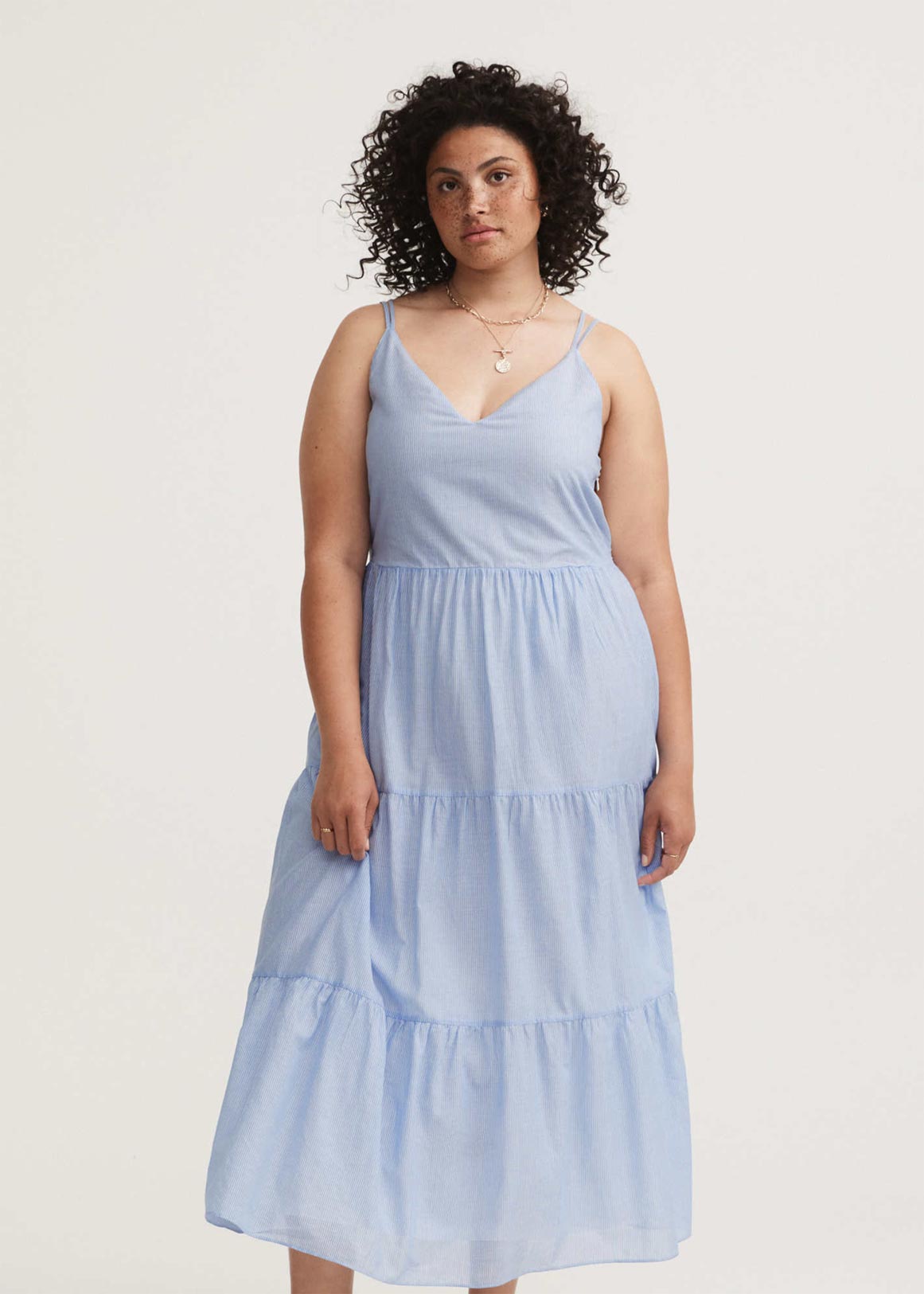 Cotton Stripe Maxi Dress | Woolworths.co.za