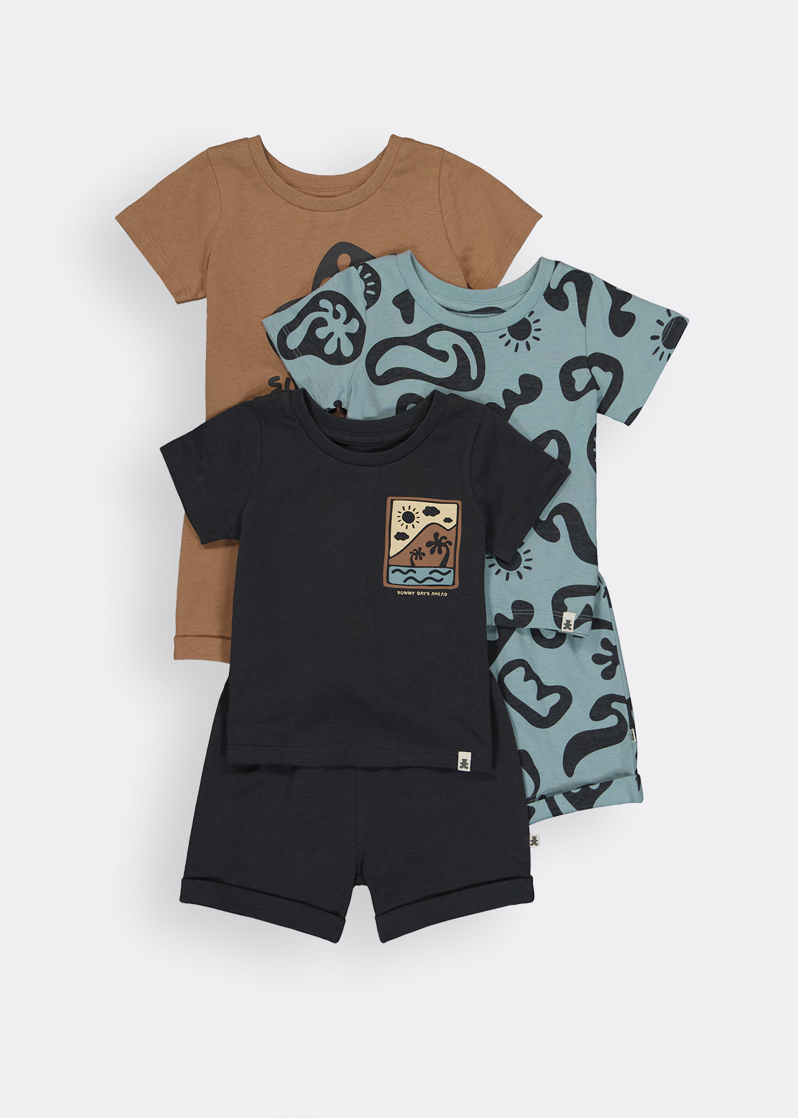 Cotton T-shirt & Shorts Set 6 Piece