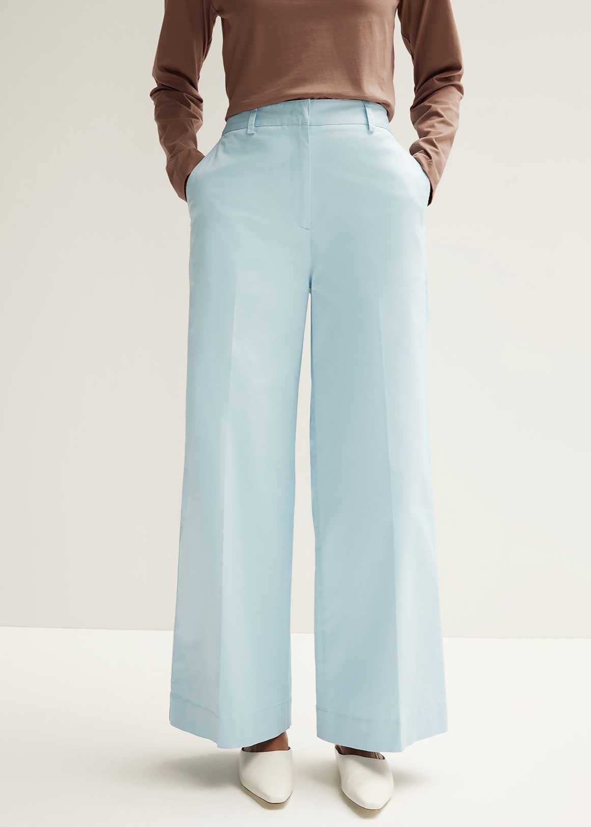 Cotton Tailored Wide Leg Pant | Woolworths.co.za