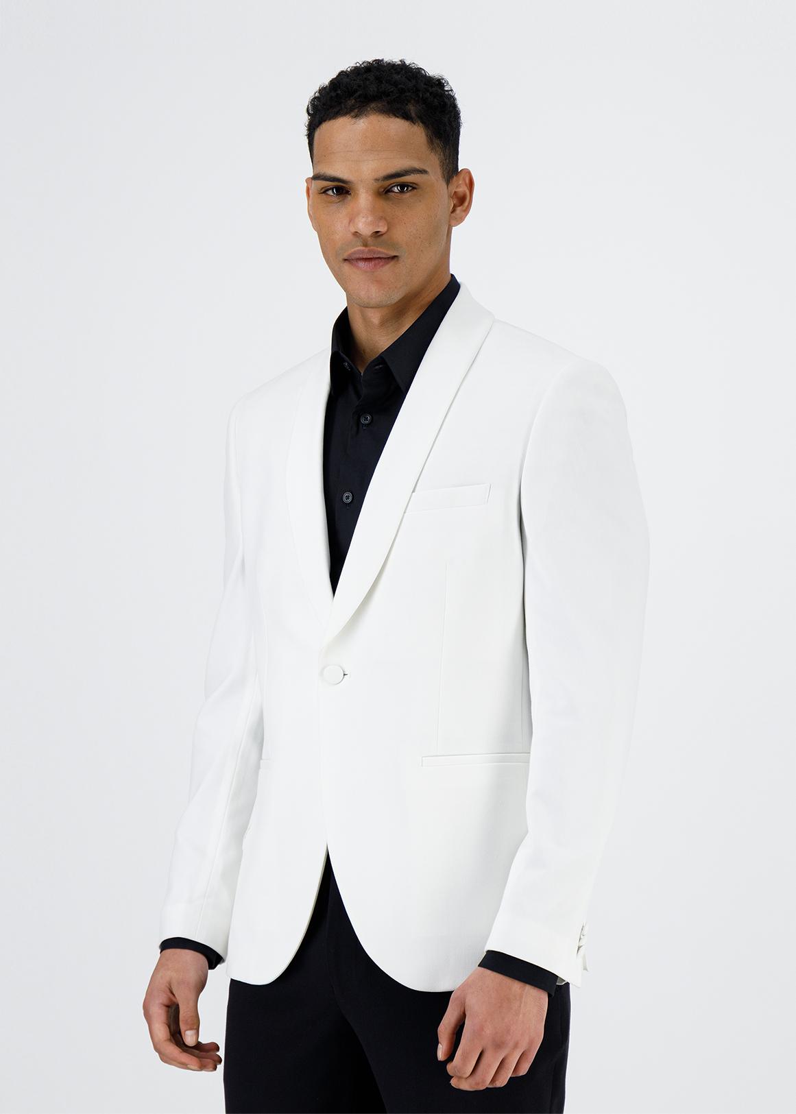 Slim Fit Formal Suit in Polyester Rayon Fabric