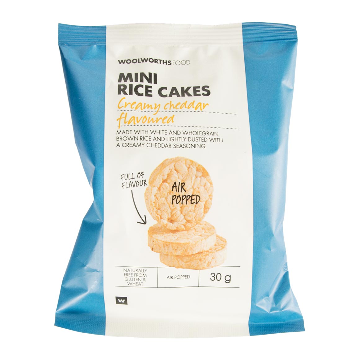 Creamy Cheddar Flavoured Mini Rice Cakes 30 g | Woolworths.co.za