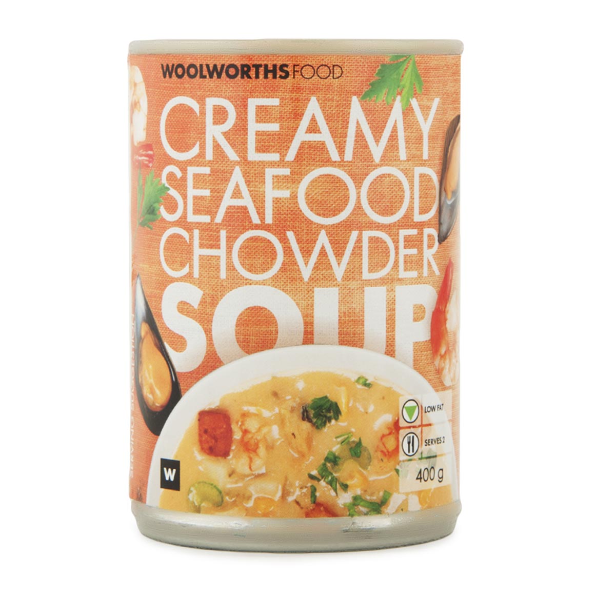 Creamy Seafood Chowder Soup 400g | Woolworths.co.za