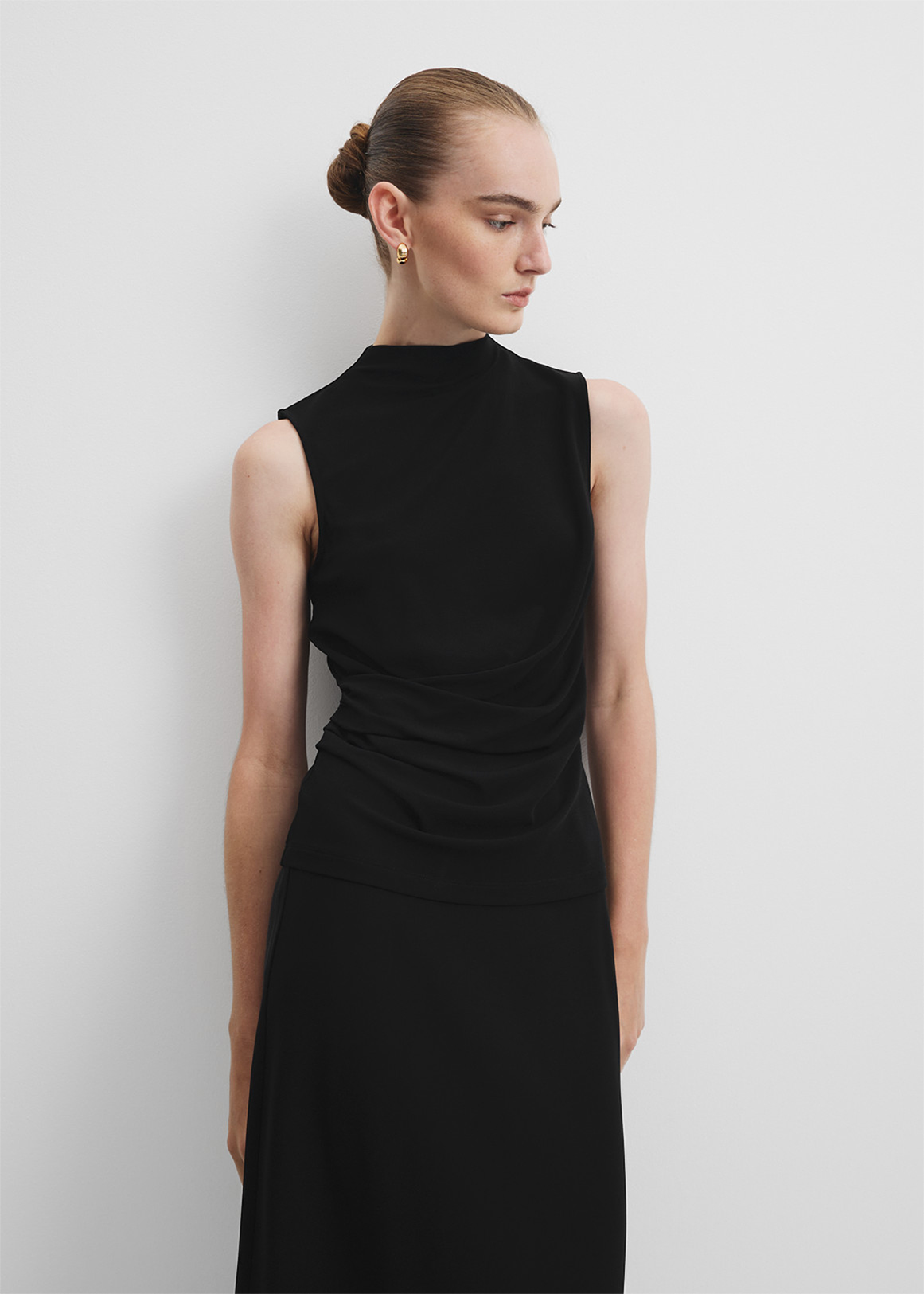 Crepe Drape Top