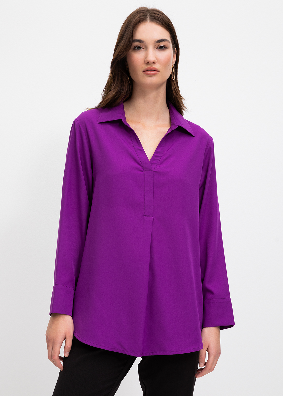 Crepe Popover Blouse | Woolworths.co.za