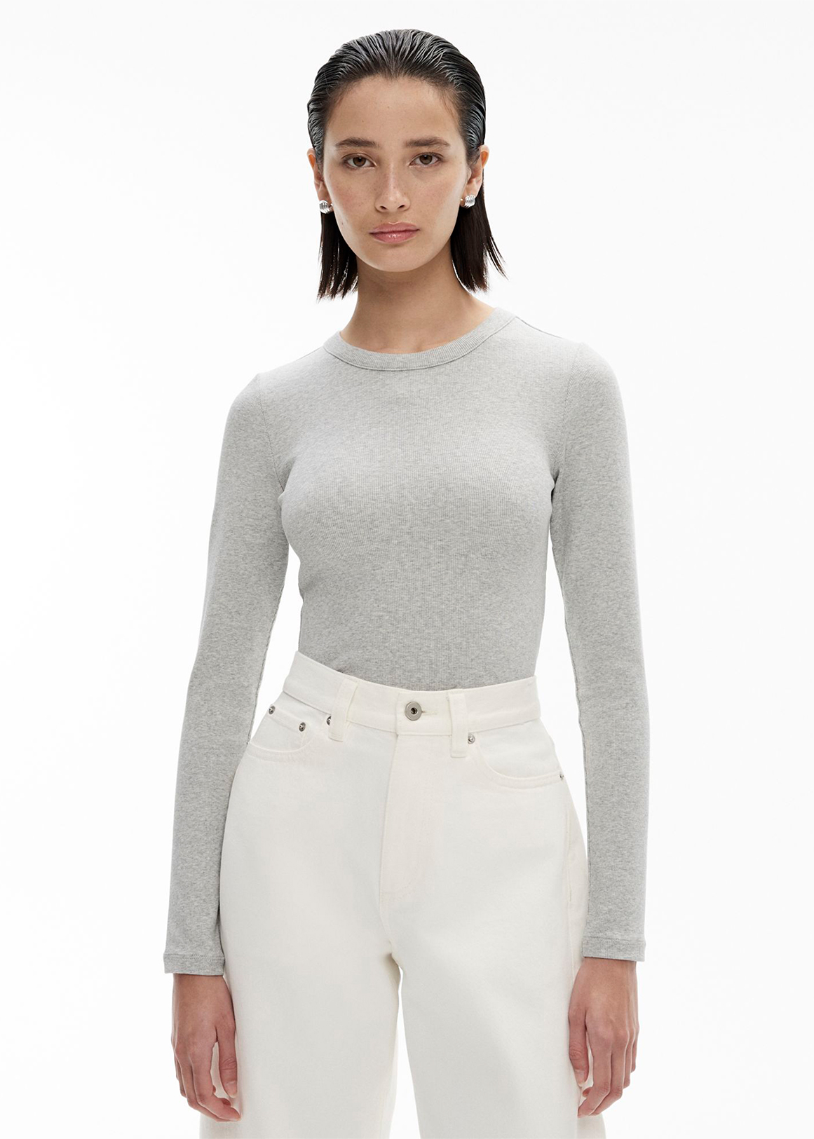 Crew Rib Longsleeve Top | Woolworths.co.za