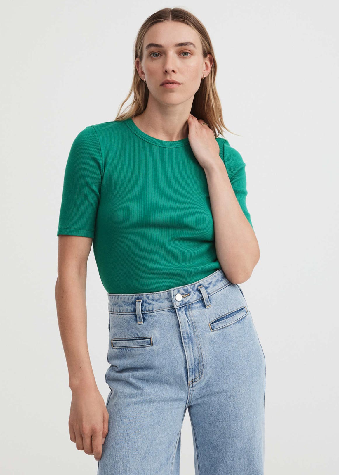 Crew Rib Tee | Woolworths.co.za