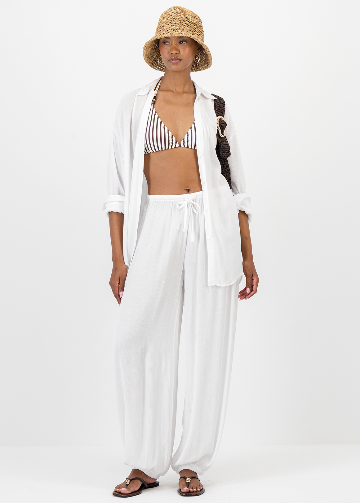 Crinkle Balloon Pants