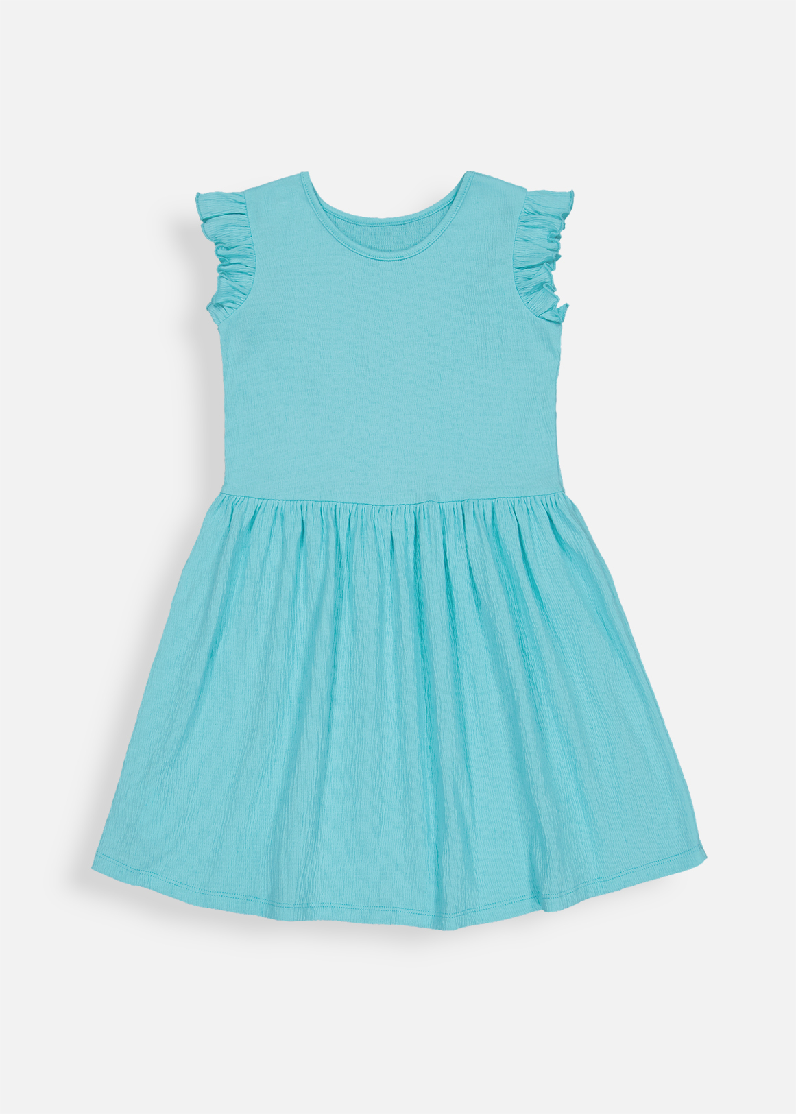 Crinkle Frill Cotton Dress | Woolworths.co.za