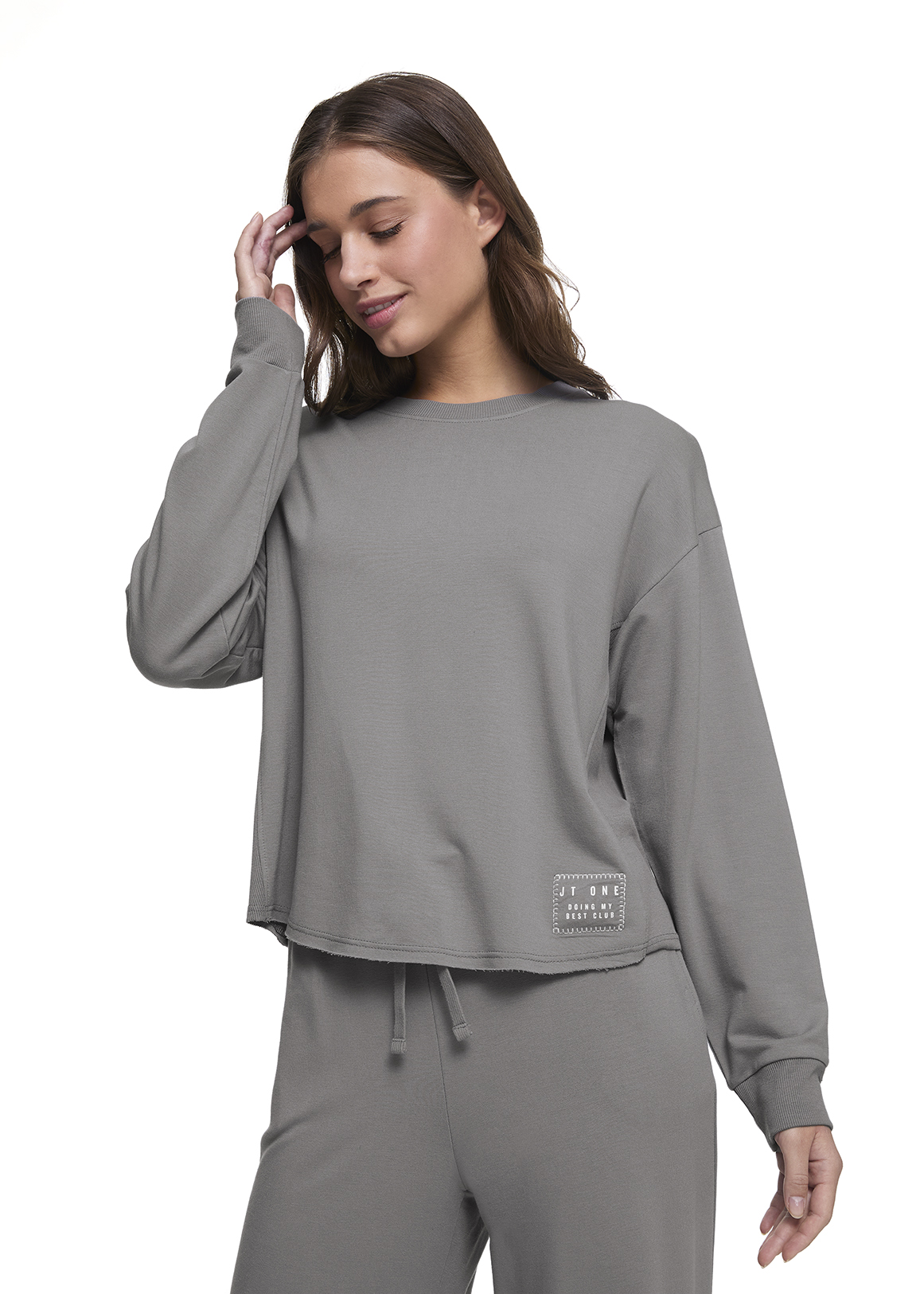 Cropped Fleece Pyjama Top