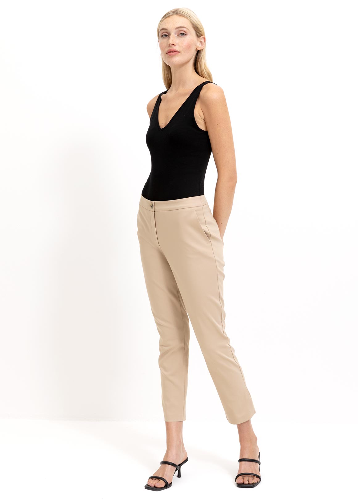 Cropped Slim Leg Slim Fit Pants | Woolworths.co.za