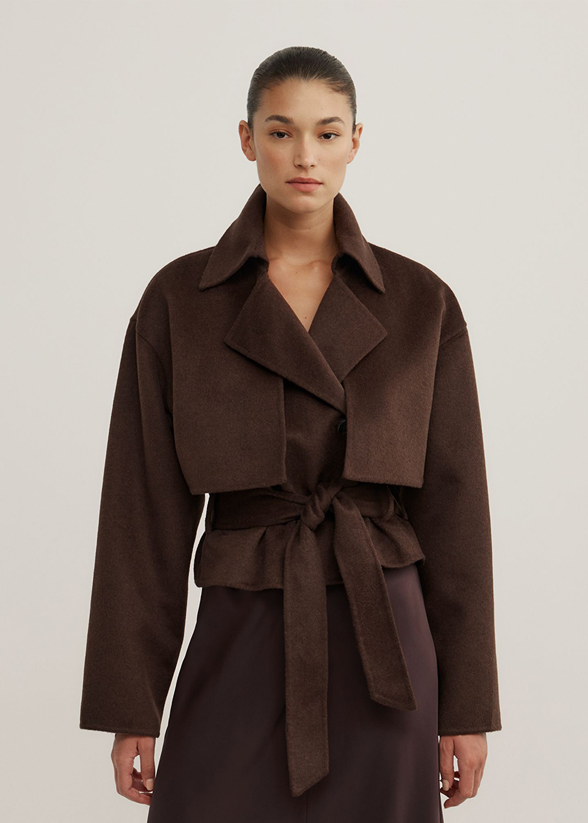 Cropped Trench Coat