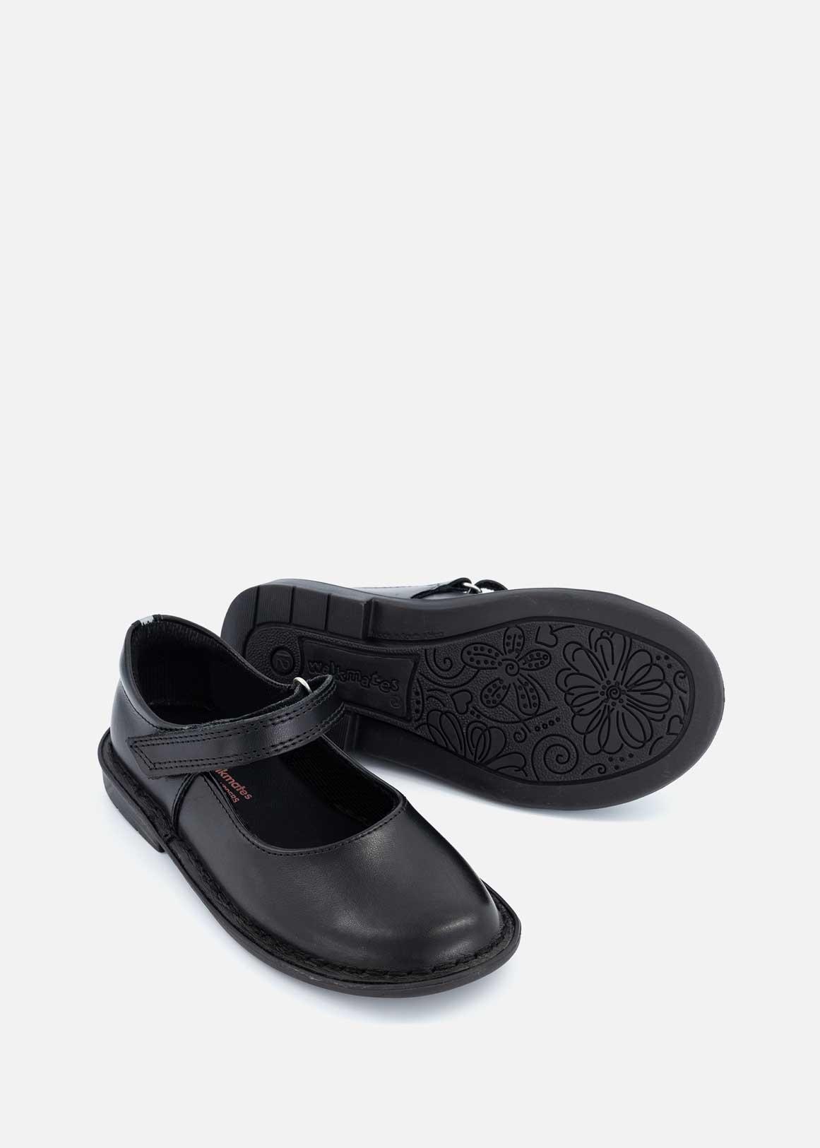 Crossbar Leather School Shoes (Size 1) Younger Girl