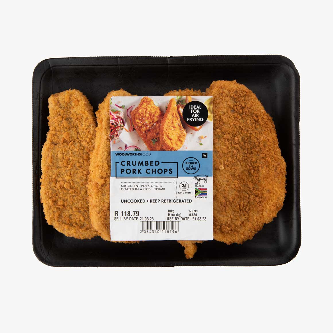 Crumbed Pork Chops Avg 730 g