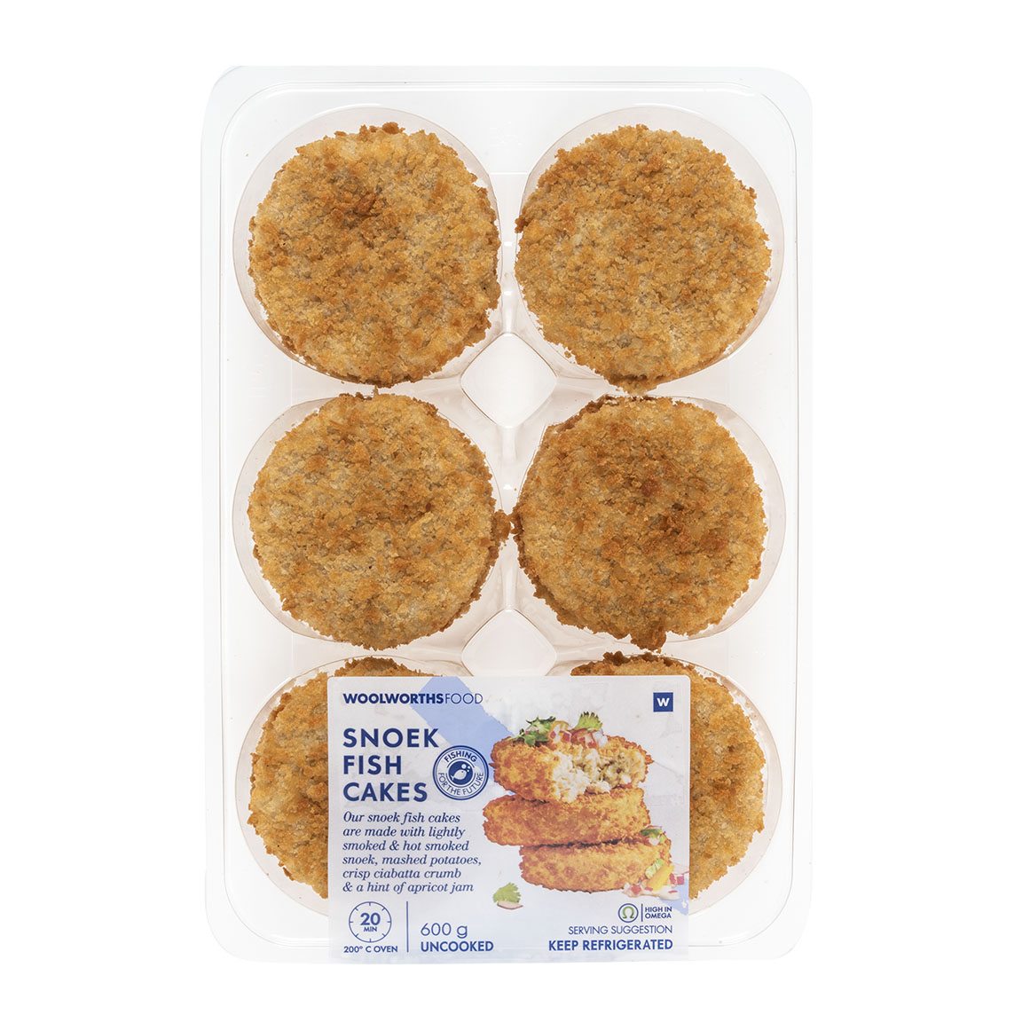 Crumbed Snoek Fish Cakes 6 pk
