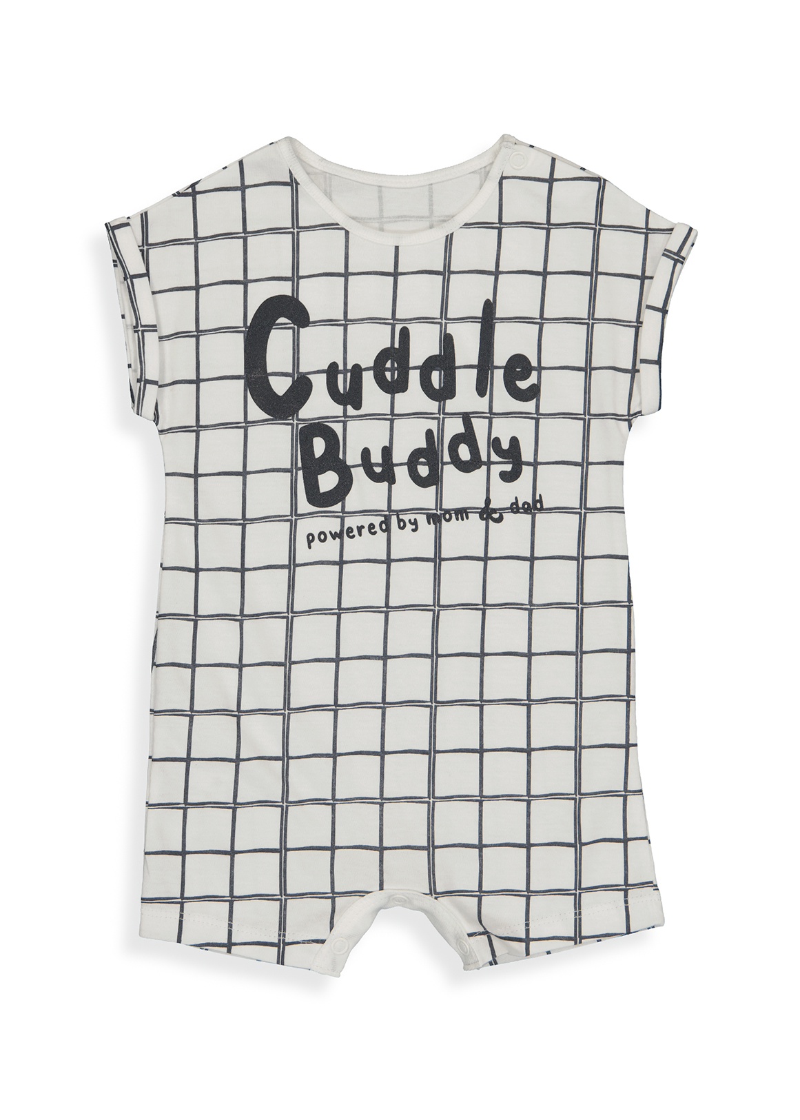 Cuddle Buddy Slogan Cotton Romper