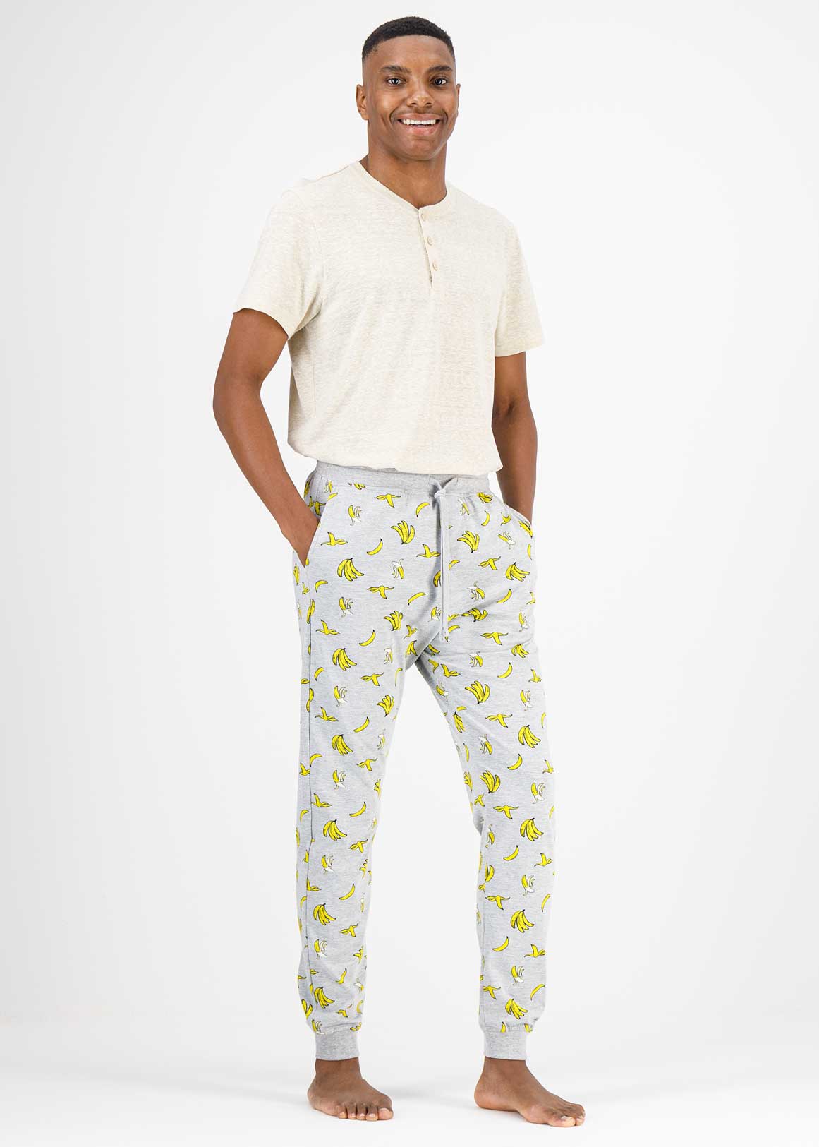 Cuffed Banana Print Cotton Pyjama Pants | Woolworths.co.za