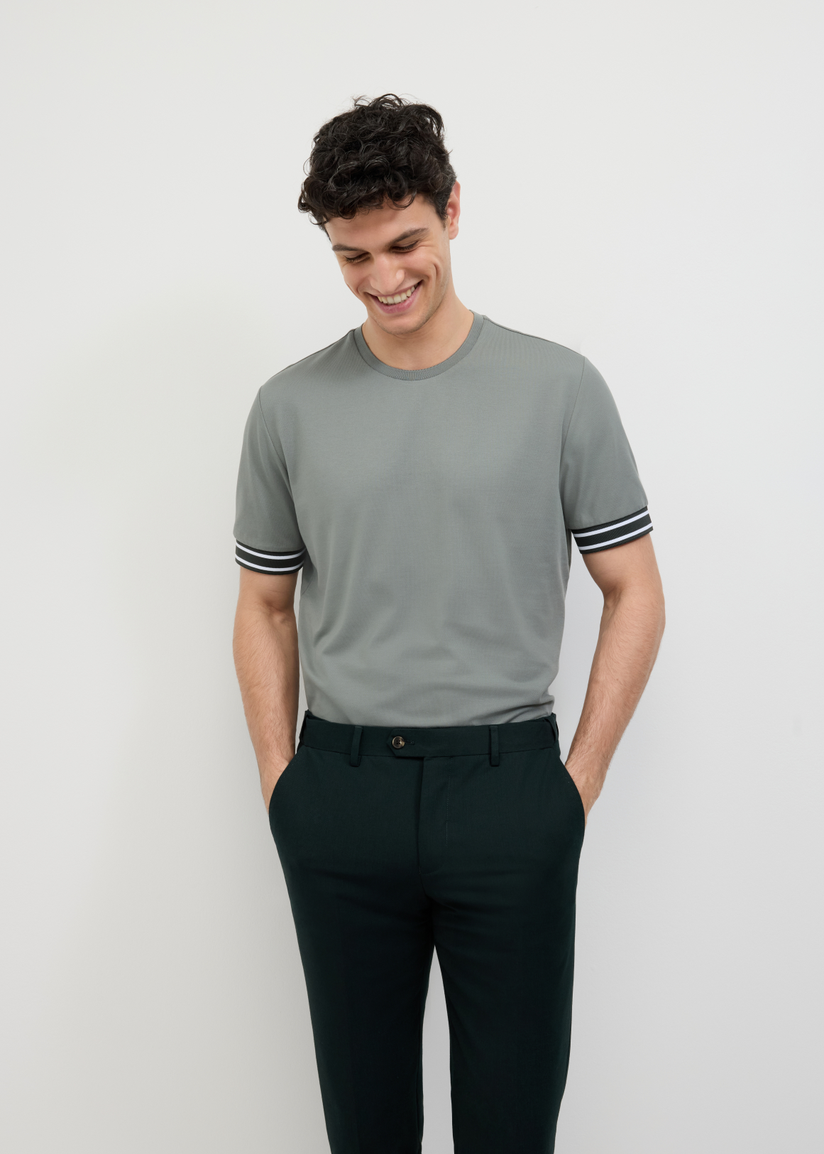 Curtis Travel Striped Pique Tee