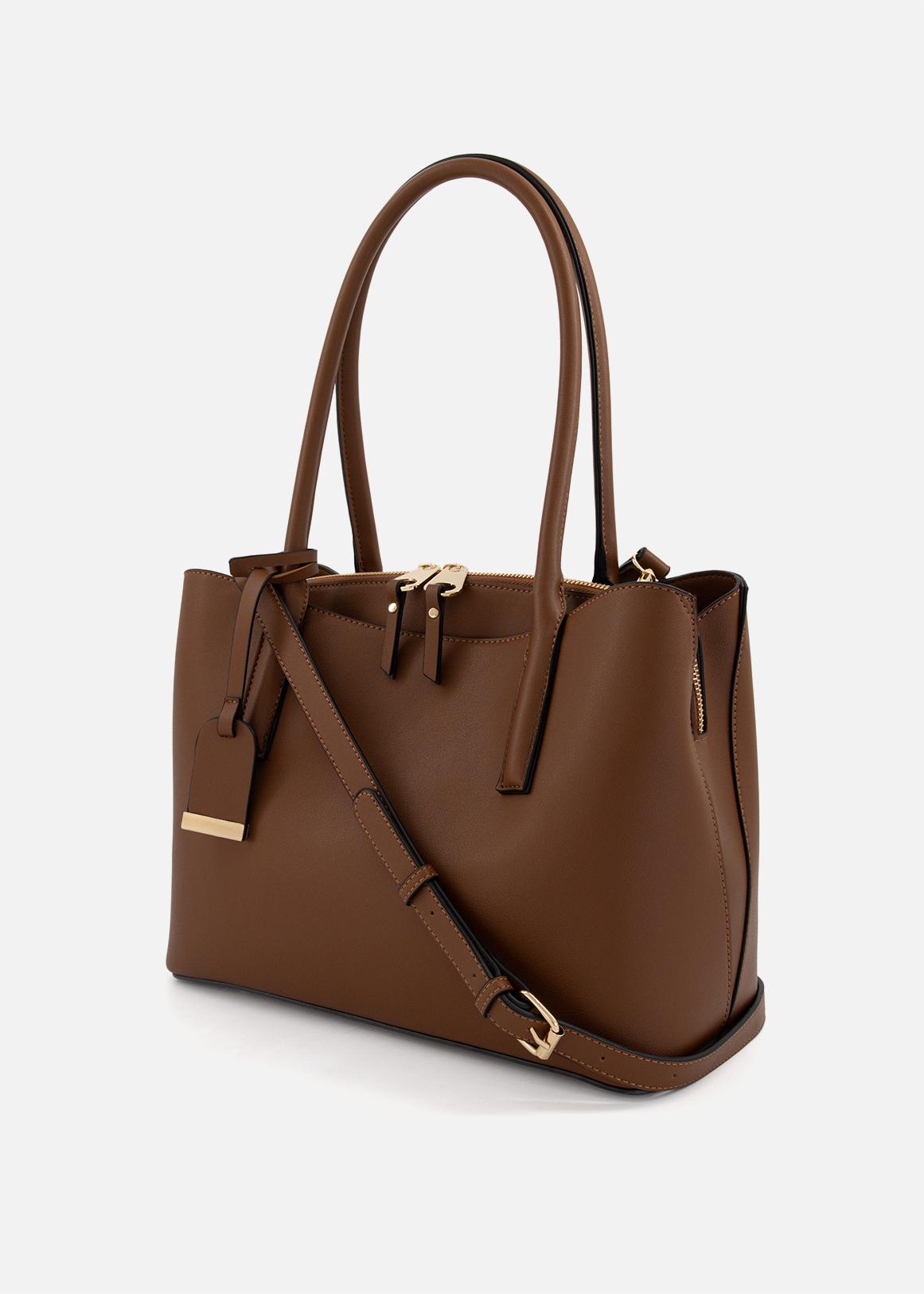 Bucket Bag Woolworths Leather Purse Brown Leather Women's Big Tote Bags Simple Shoulder Bag Baginning