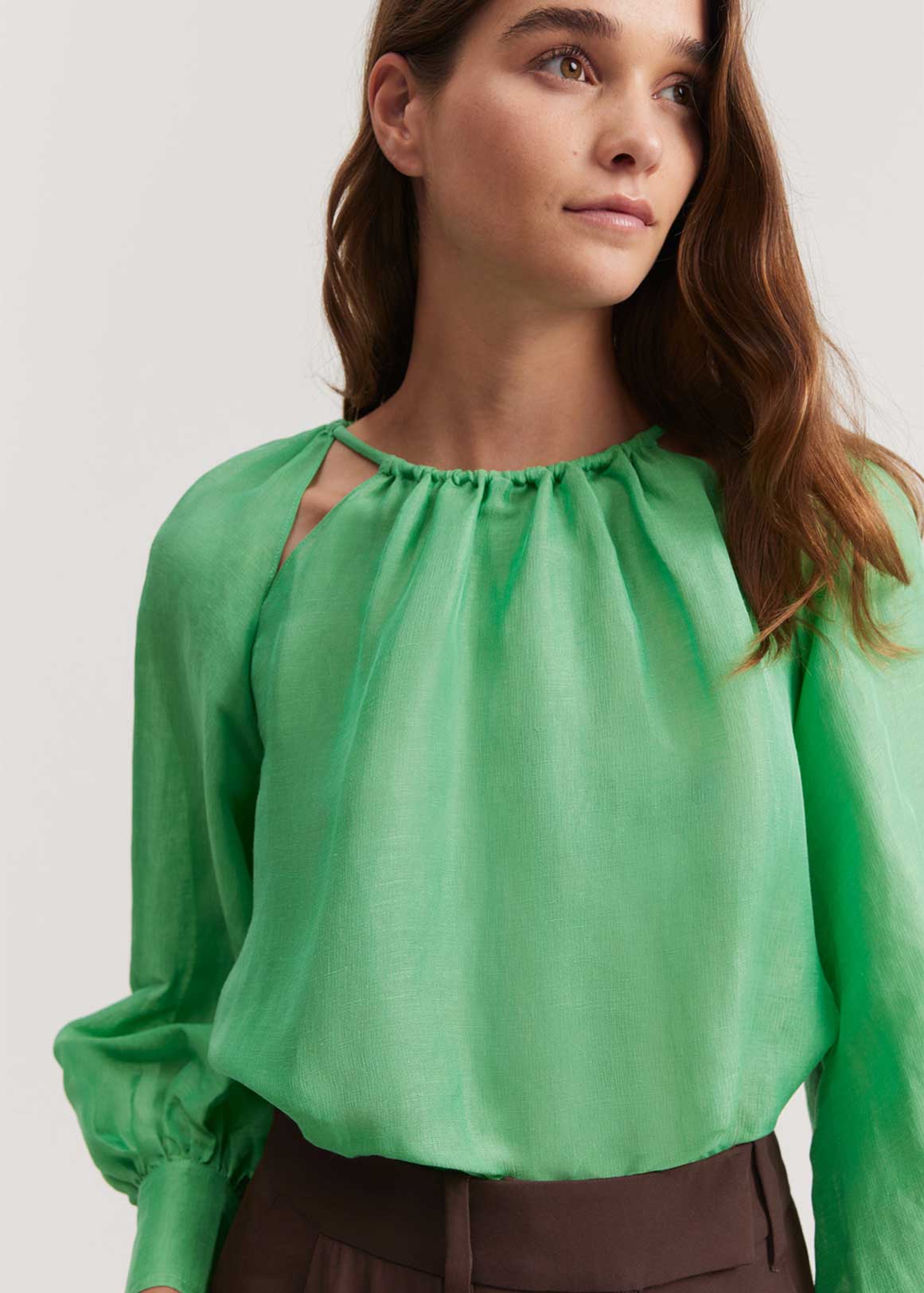 Cut-Out Detail Blouse | Woolworths.co.za